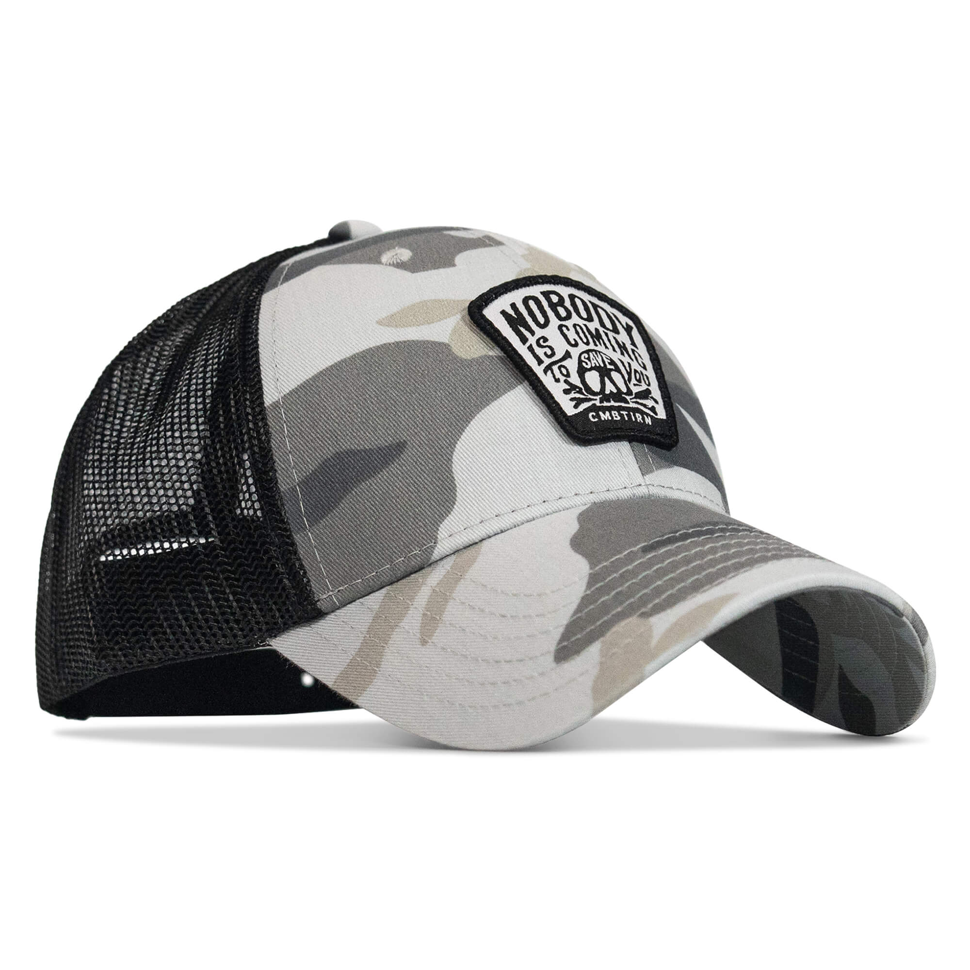Nobody Is Coming To Save You Skull Patch Snapback Hat - Image 39
