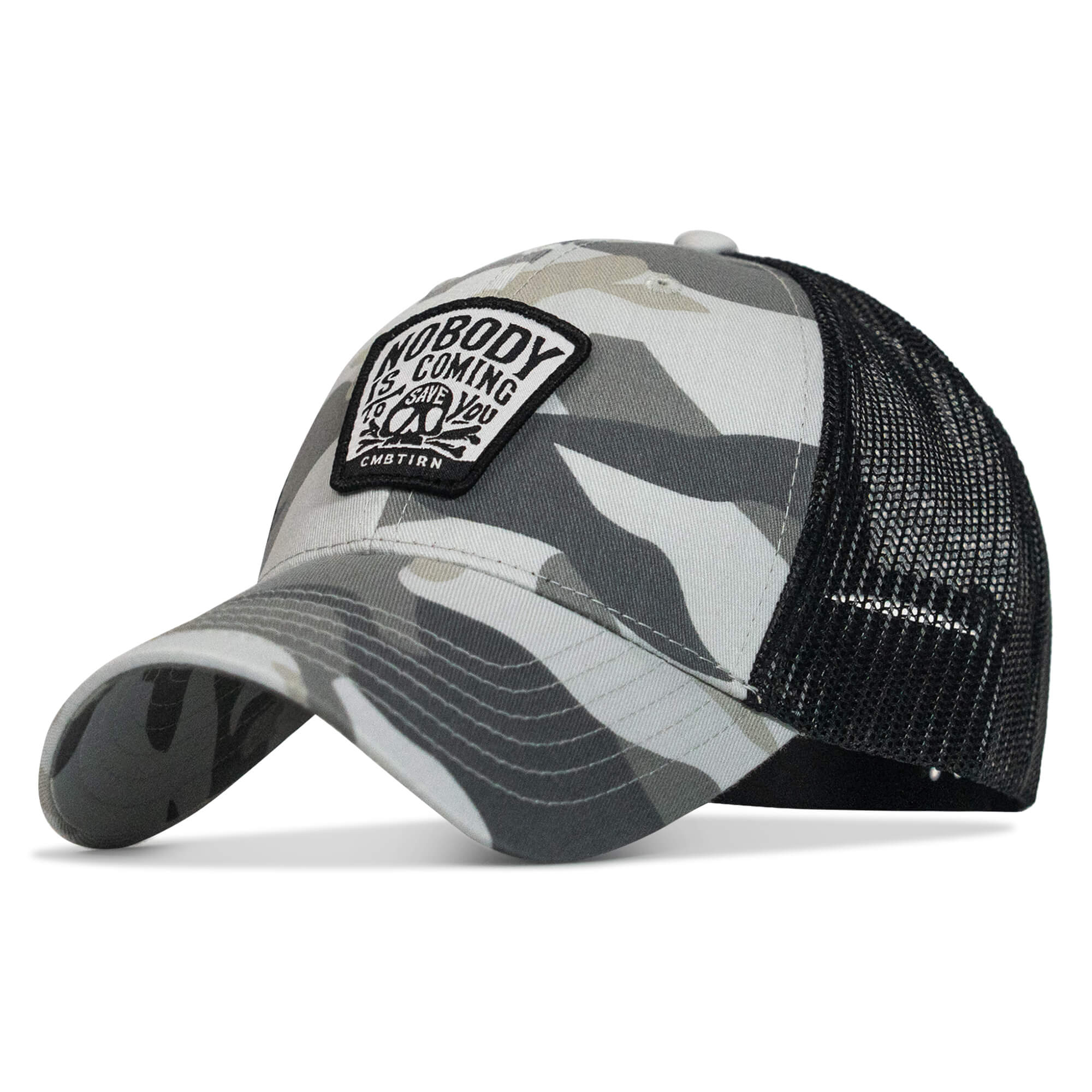 Nobody Is Coming To Save You Skull Patch Snapback Hat - Image 40