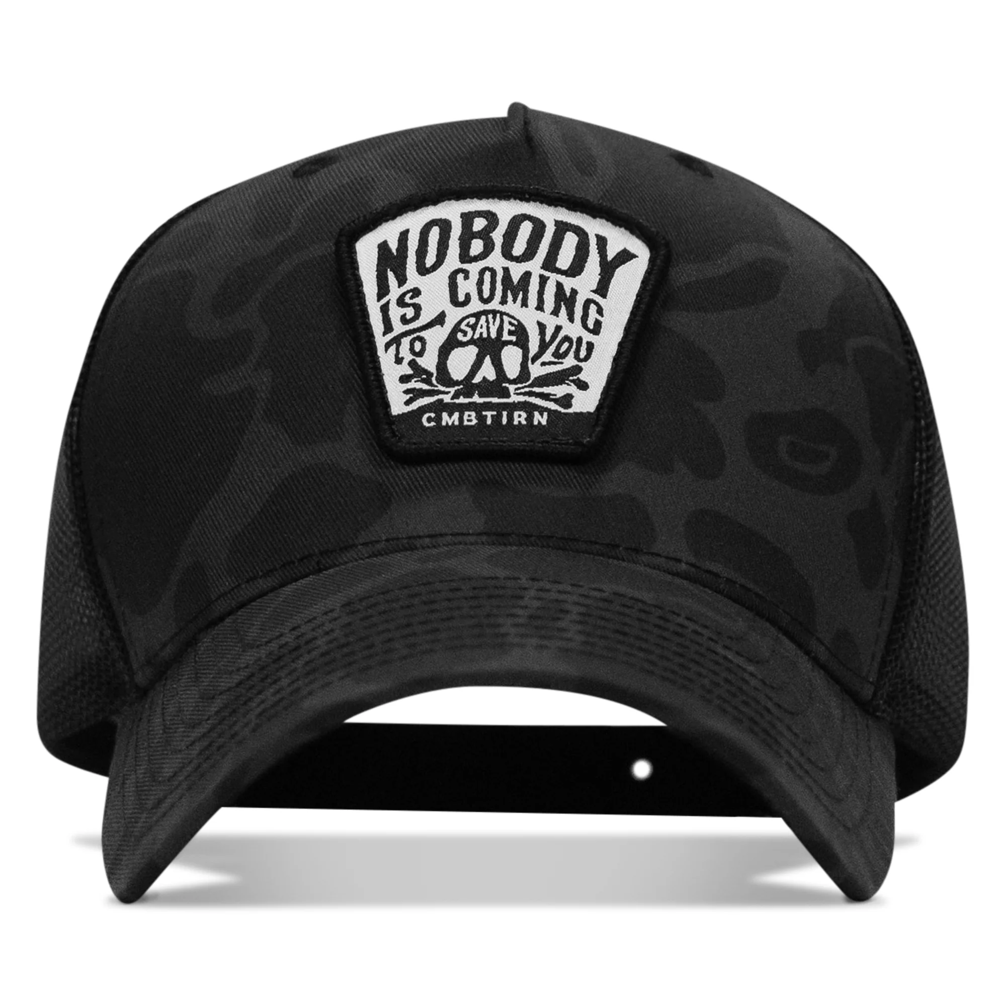 Nobody Is Coming To Save You Skull Patch Snapback Hat - Image 43