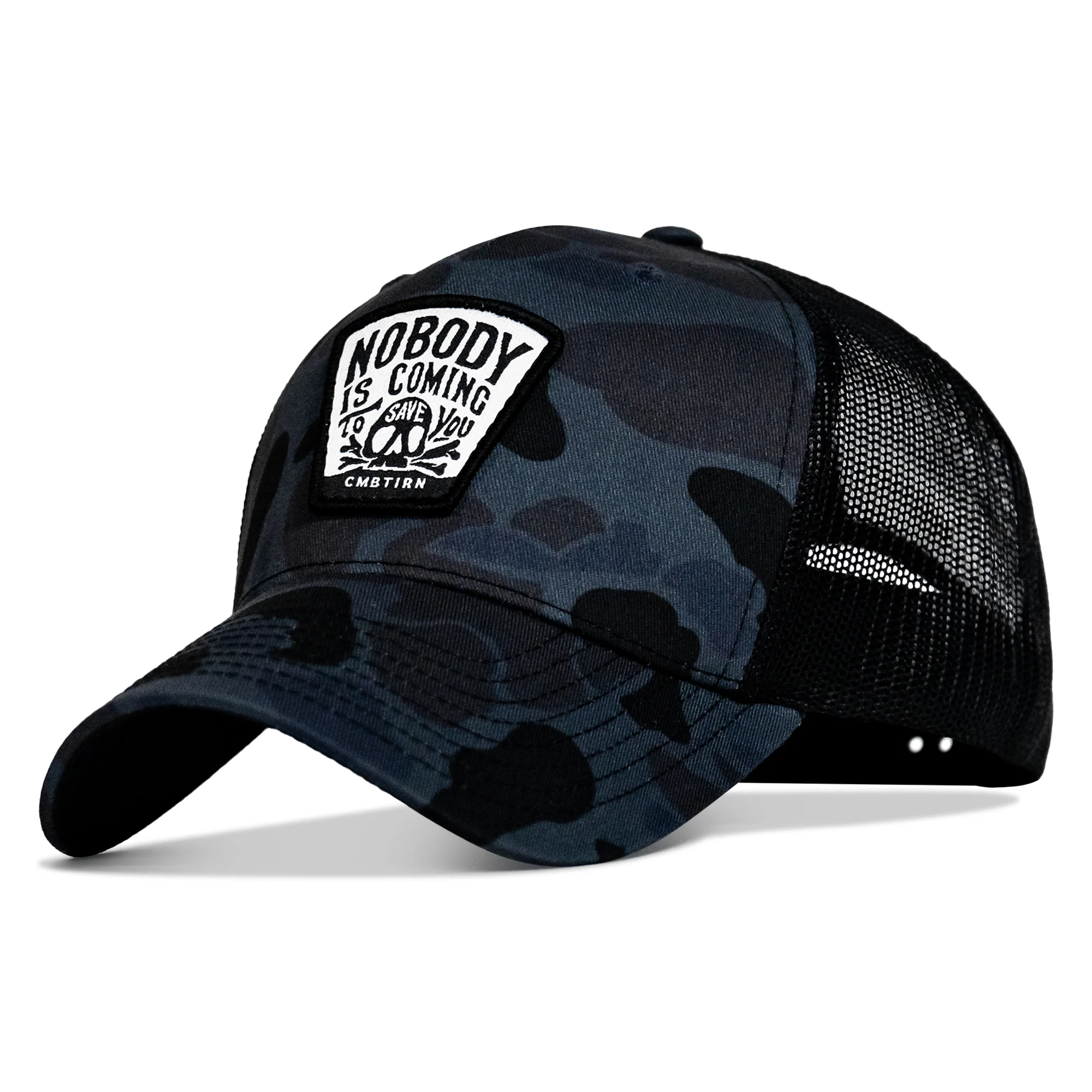 Nobody Is Coming To Save You Skull Patch Snapback Hat - Image 54