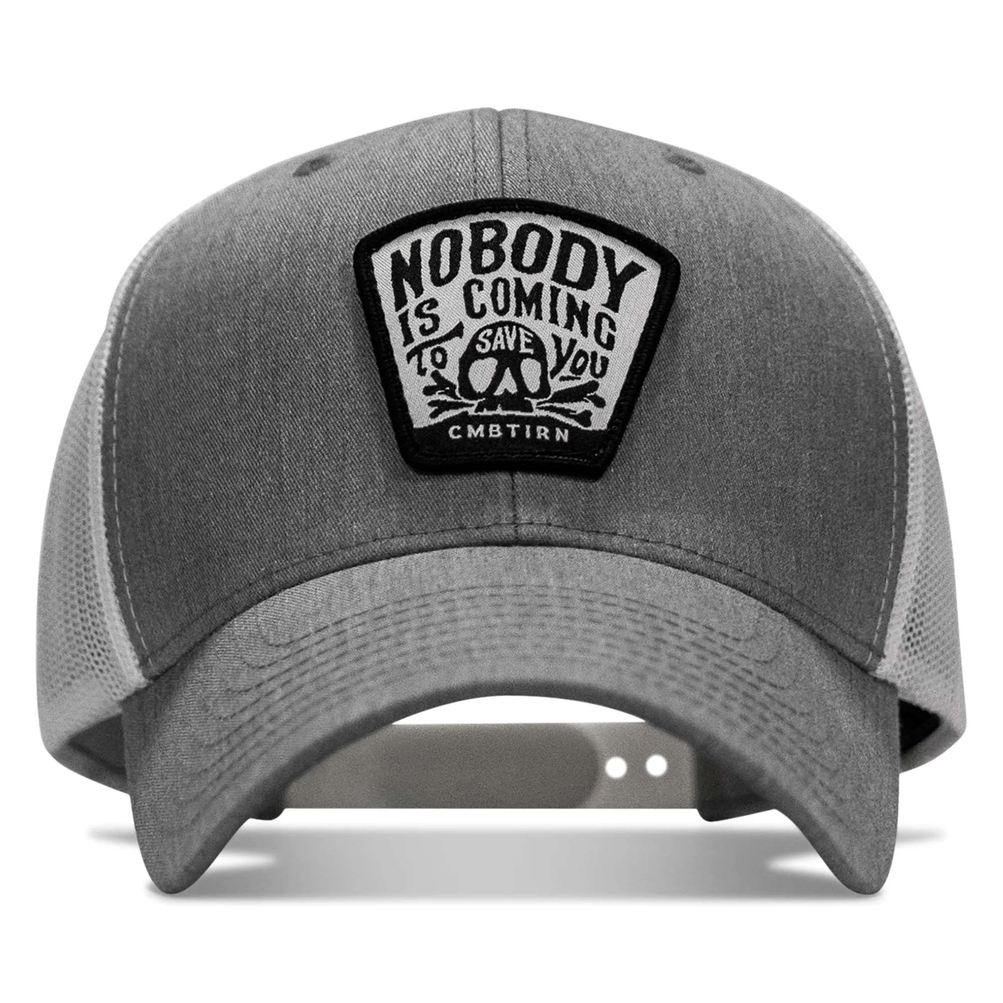 Nobody Is Coming To Save You Skull Patch Snapback Hat - Image 57