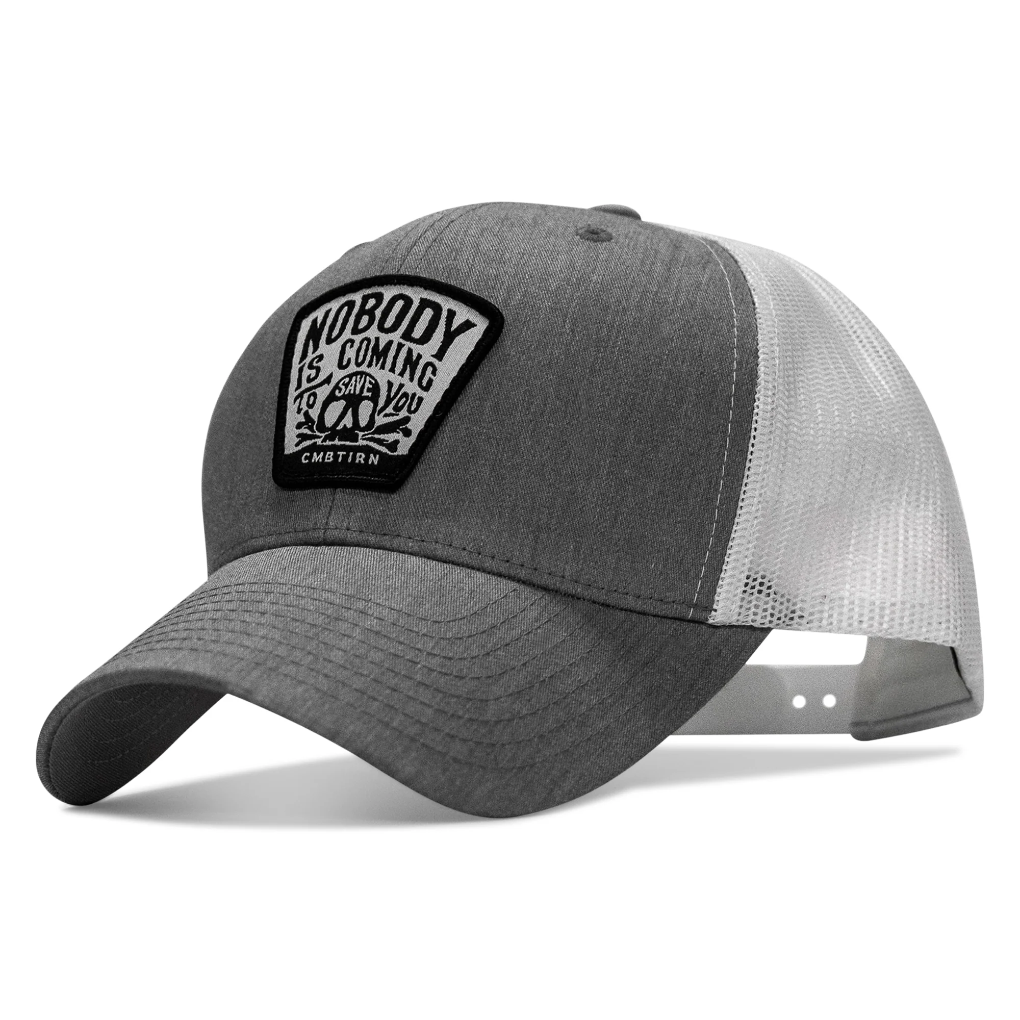 Nobody Is Coming To Save You Skull Patch Snapback Hat - Image 58