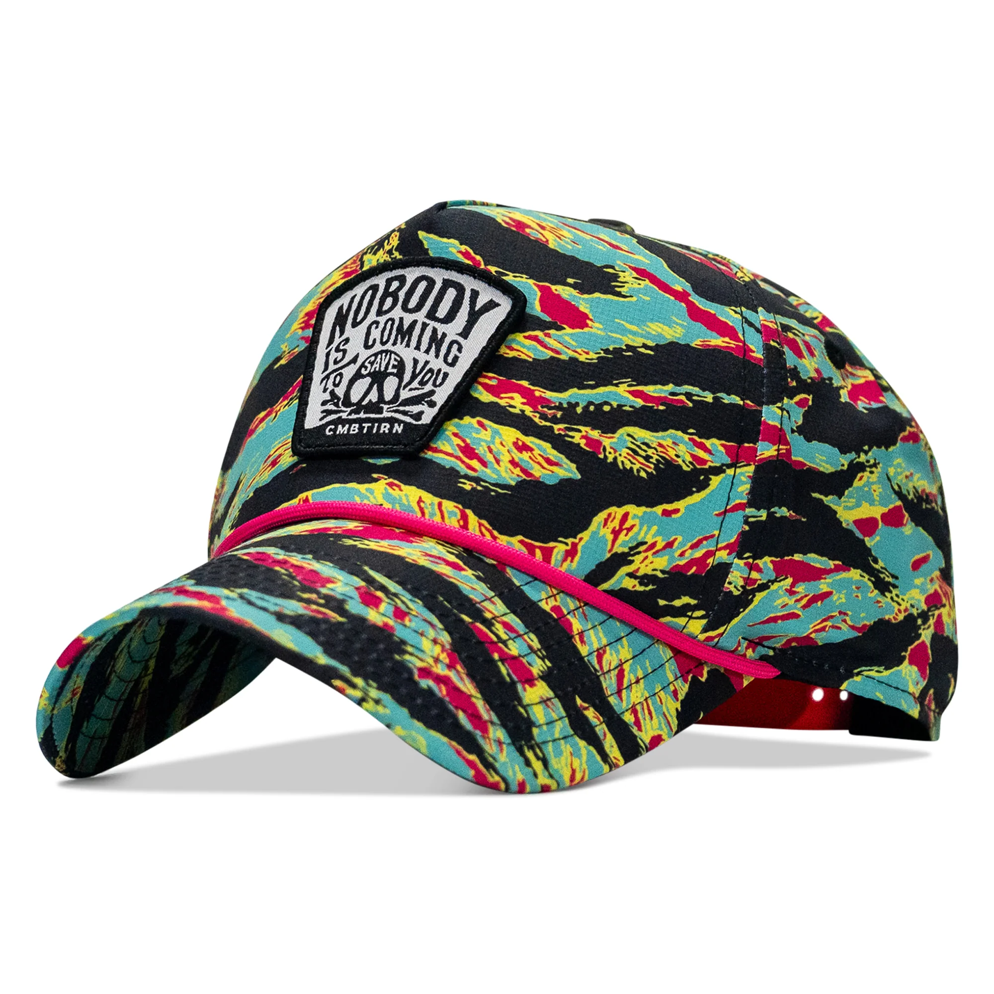 Nobody Is Coming To Save You Skull Patch Waterproof Weekender Snapback - Image 19