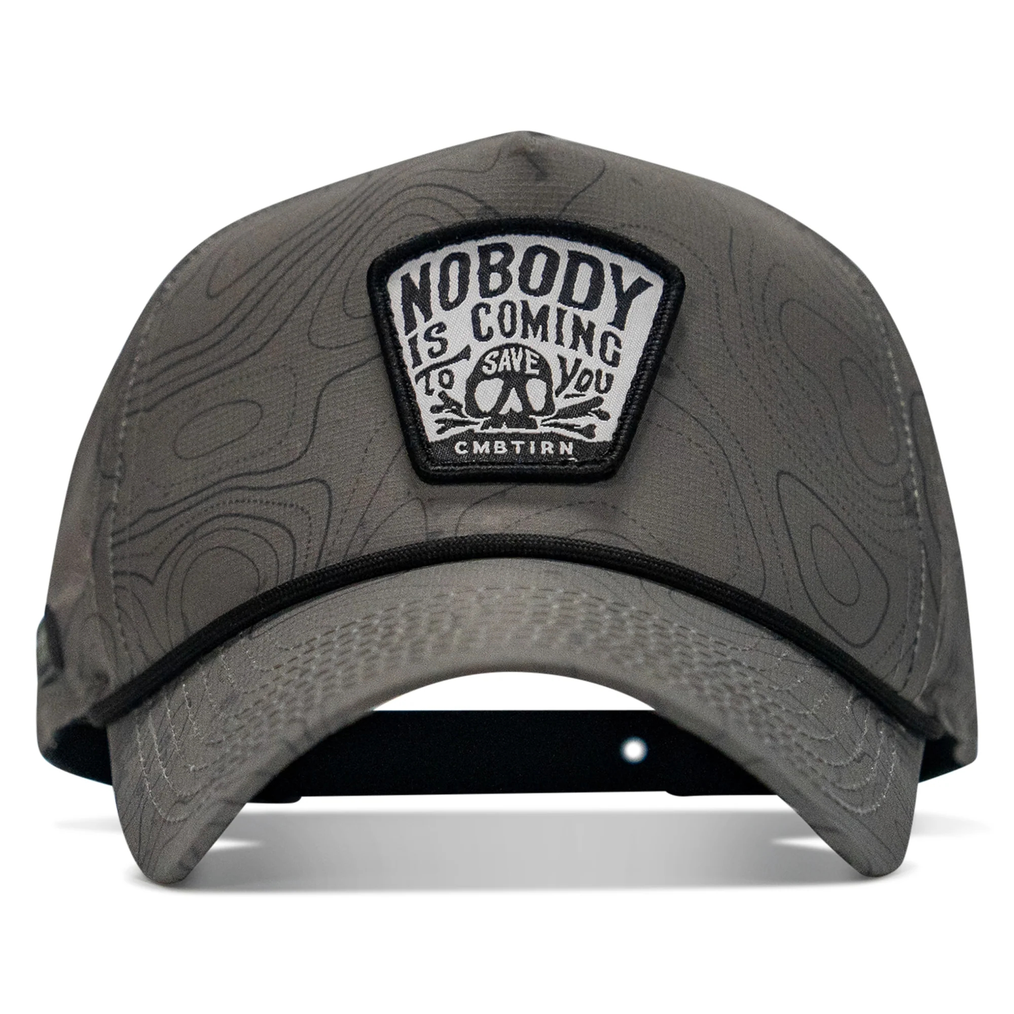 Nobody Is Coming To Save You Skull Patch Waterproof Weekender Snapback - Image 25