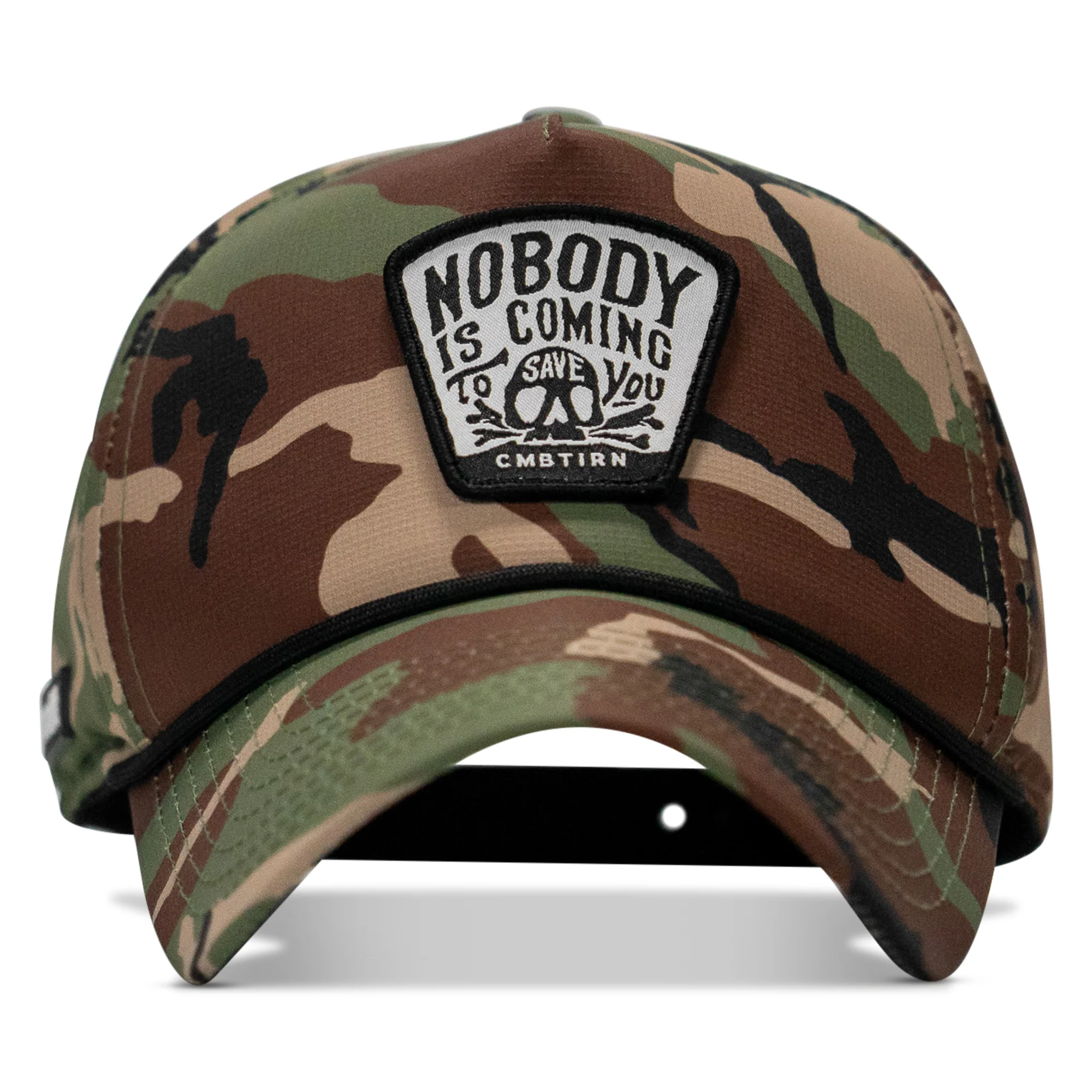 Nobody Is Coming To Save You Skull Patch Waterproof Weekender Snapback - Image 7