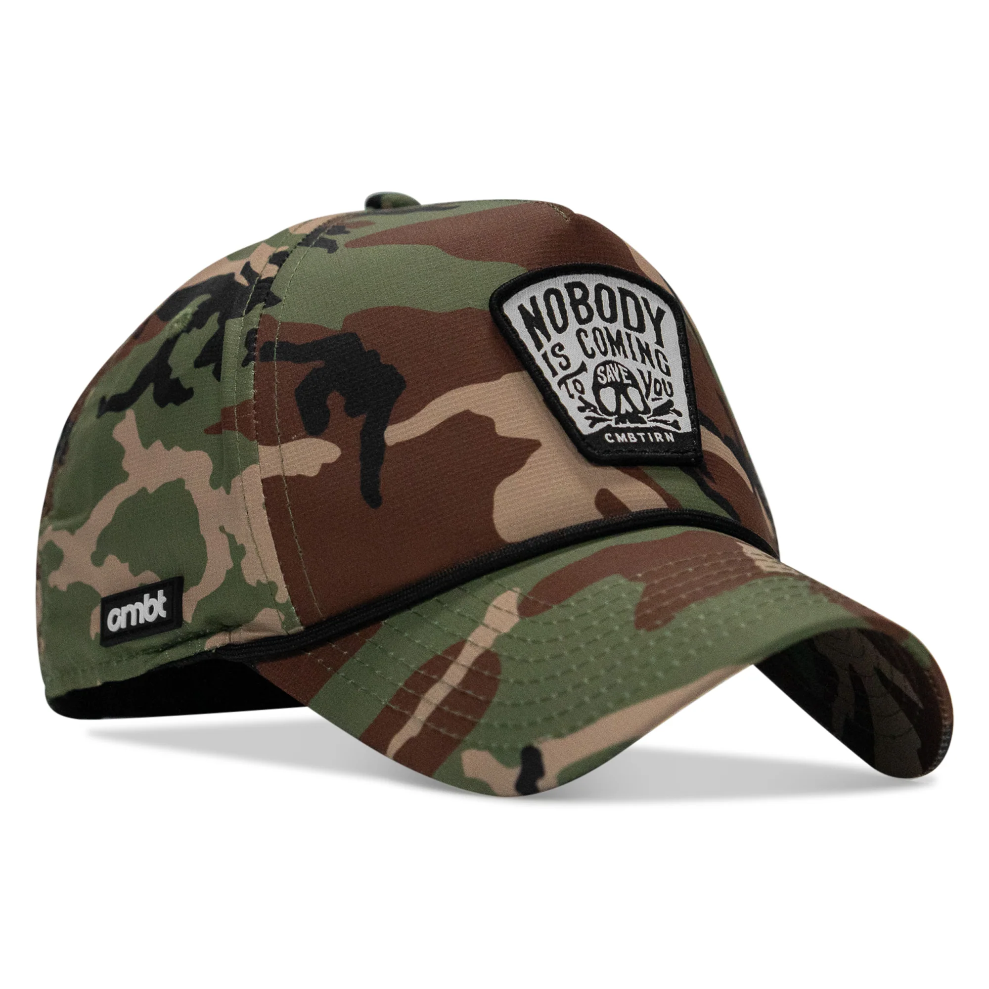 Nobody Is Coming To Save You Skull Patch Waterproof Weekender Snapback - Image 9