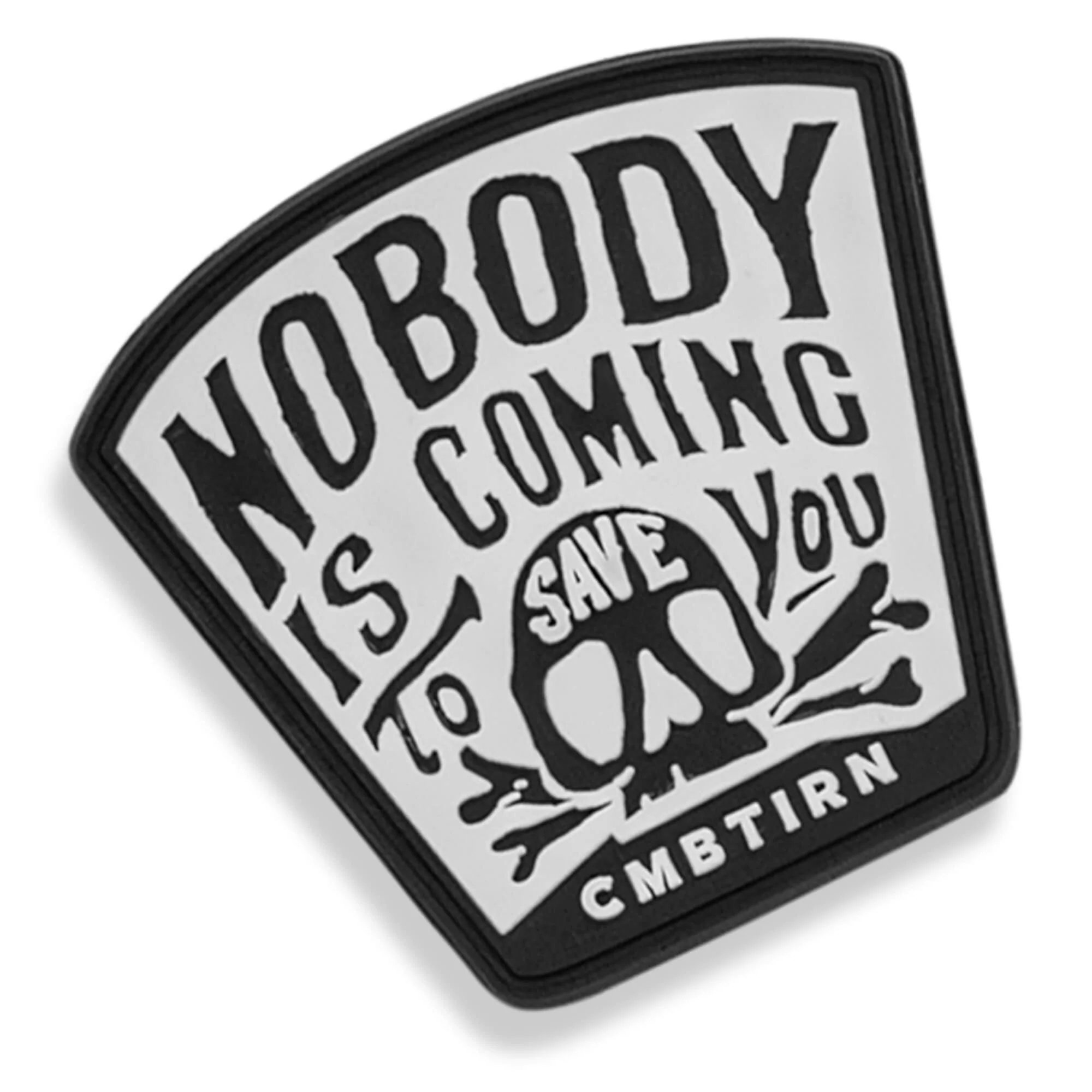 Nobody Is Coming To Save You Skull PVC Velcro Patch - Image 8