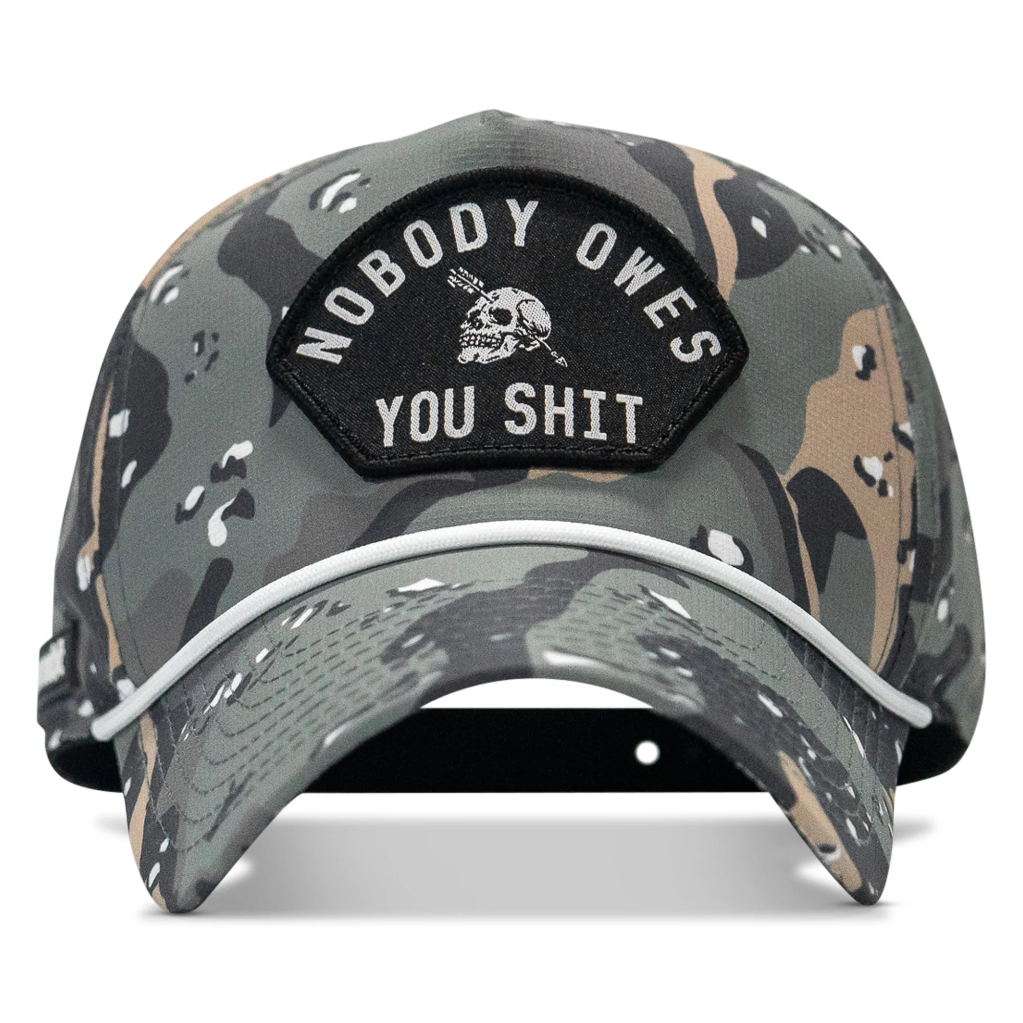 Nobody Owes You Shit Arched Patch Waterproof Weekender Snapback - Image 12