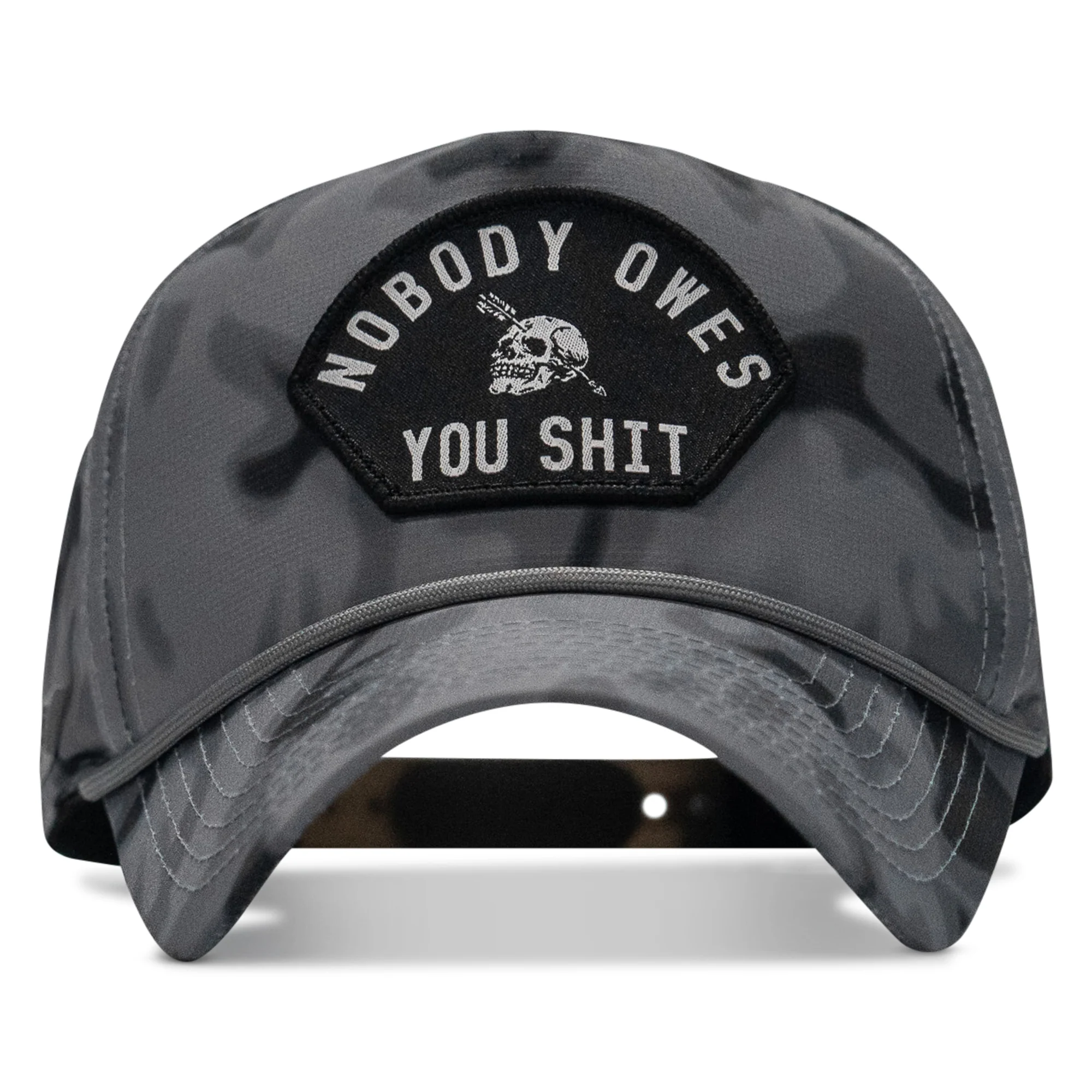 Nobody Owes You Shit Arched Patch Waterproof Weekender Snapback - Image 17