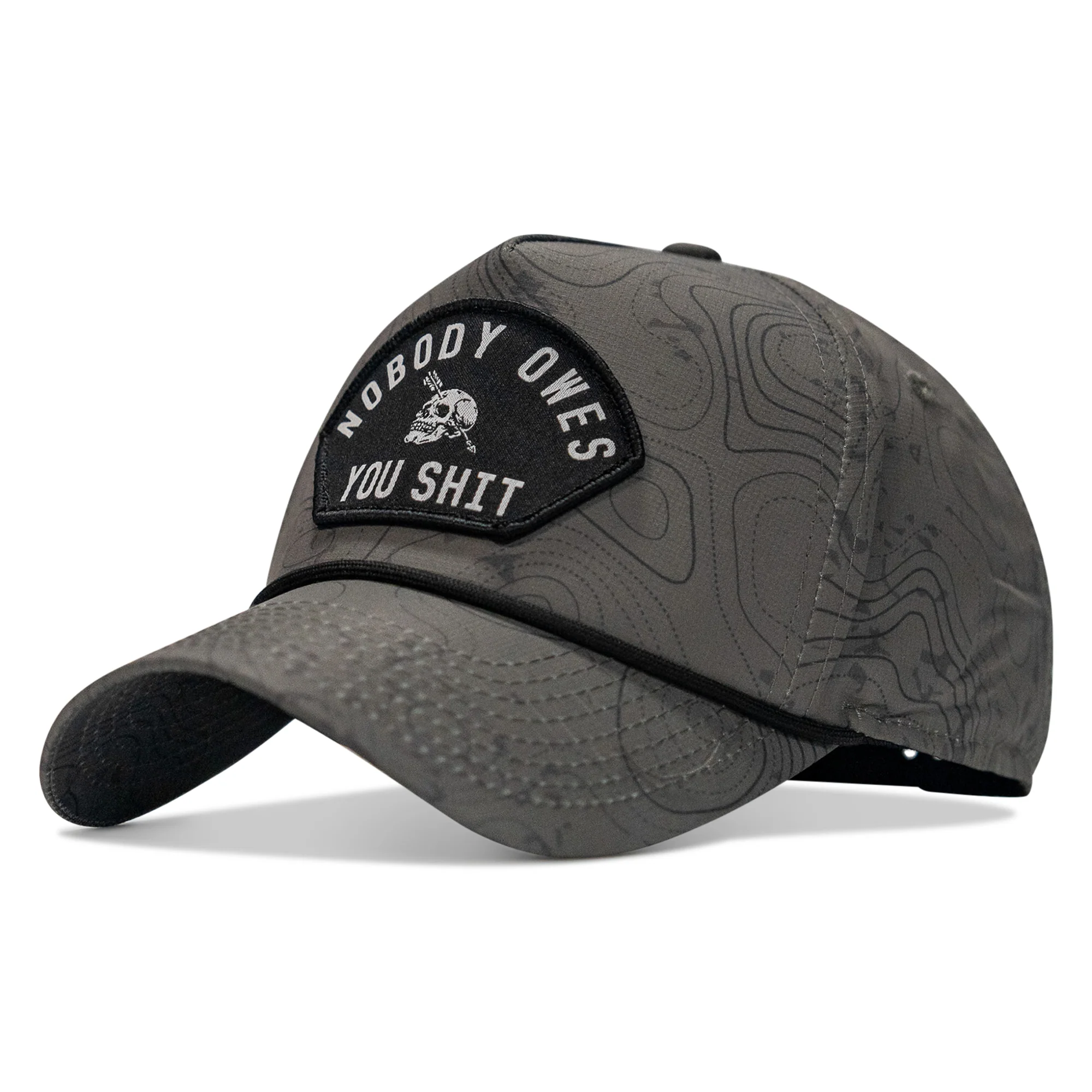Nobody Owes You Shit Arched Patch Waterproof Weekender Snapback - Image 23