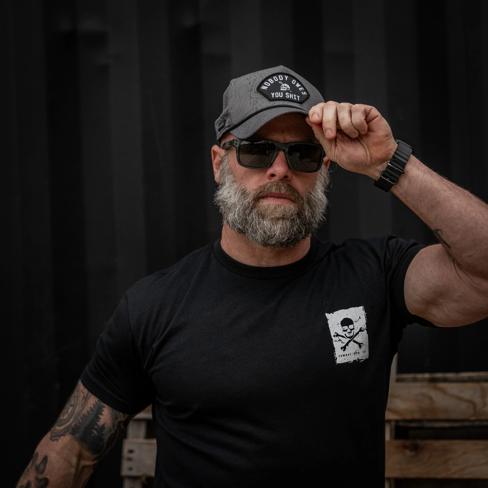Nobody Owes You Shit Arched Patch Waterproof Weekender Snapback - Image 27