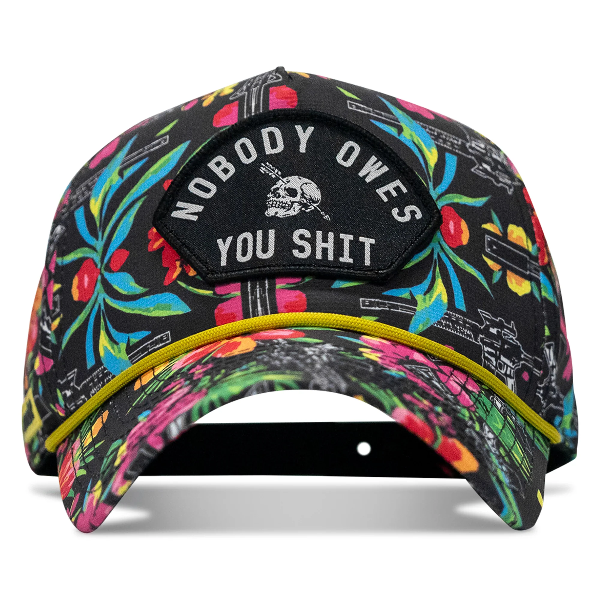 Nobody Owes You Shit Arched Patch Waterproof Weekender Snapback - Image 31