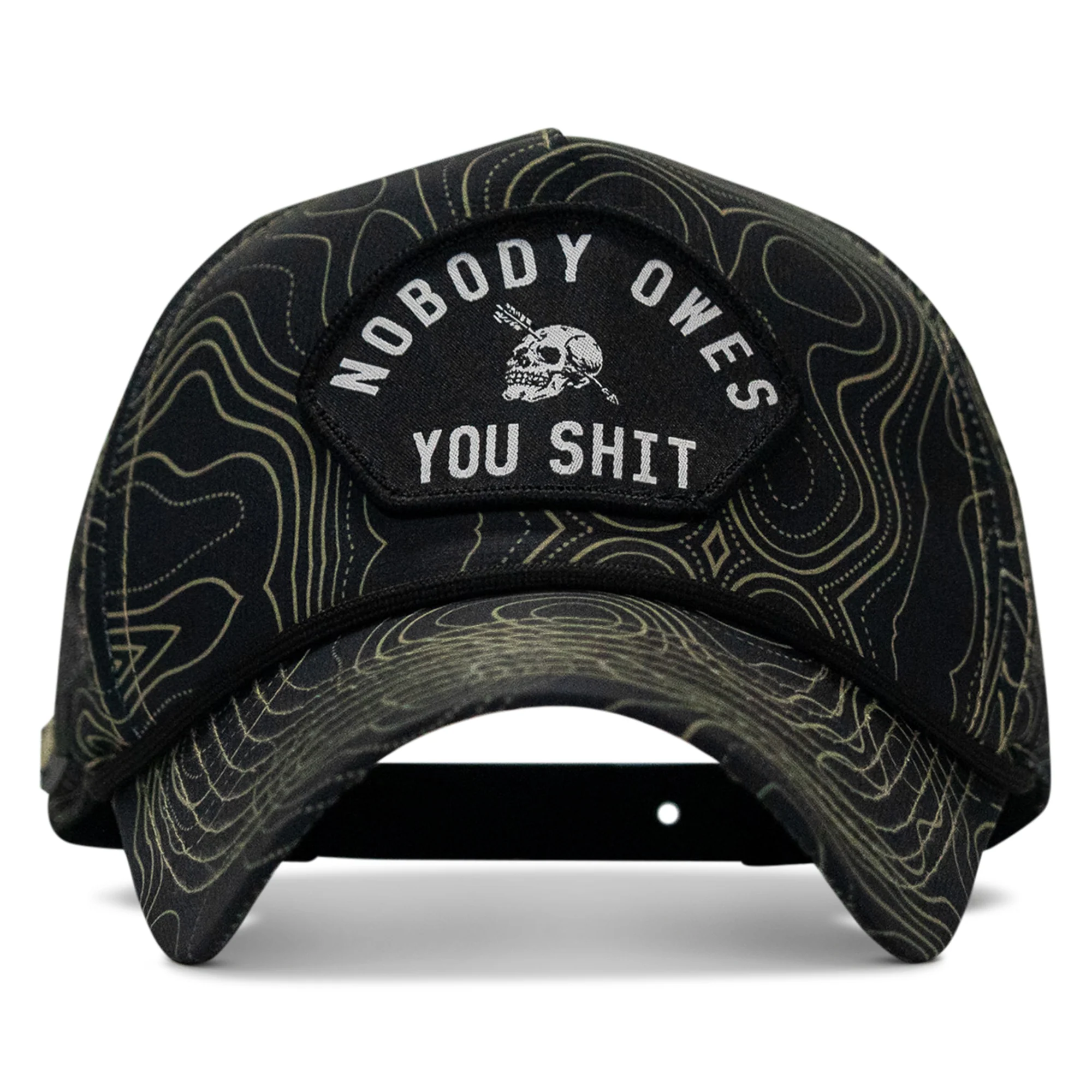 Nobody Owes You Shit Arched Patch Waterproof Weekender Snapback - Image 53