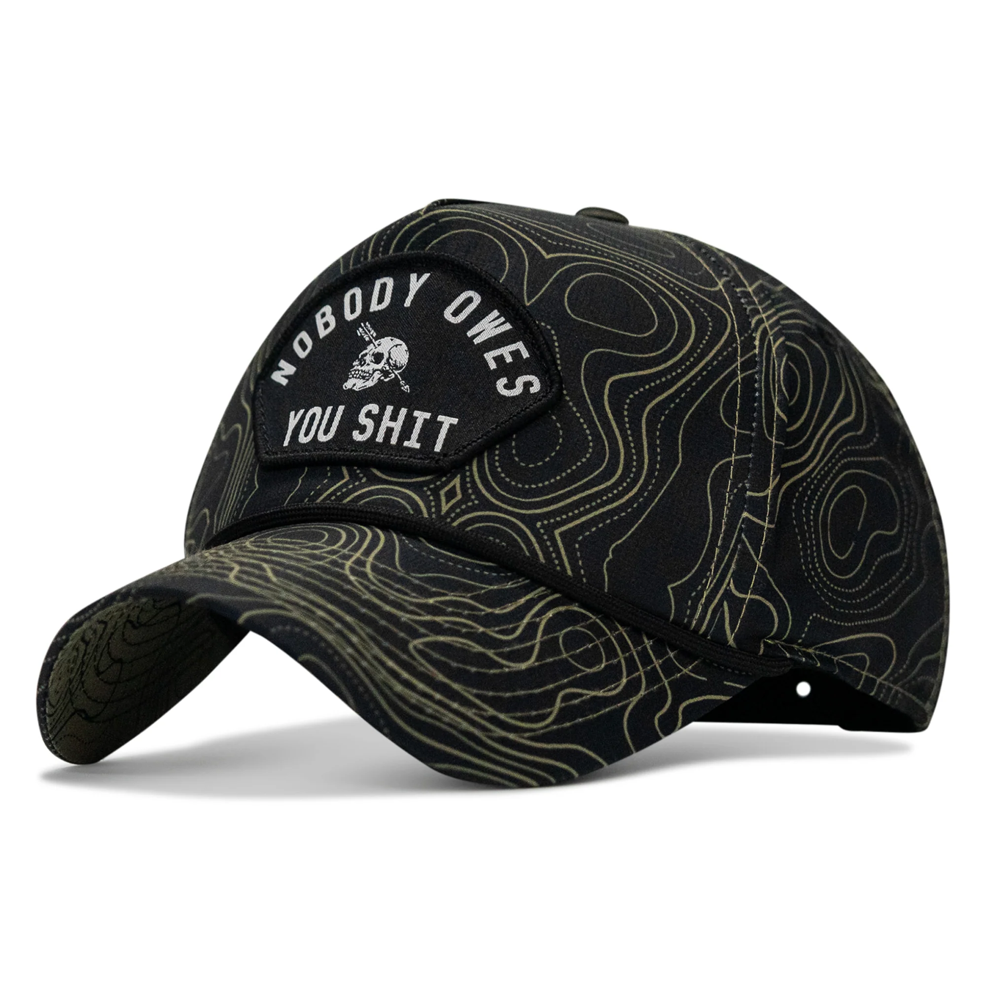 Nobody Owes You Shit Arched Patch Waterproof Weekender Snapback - Image 55