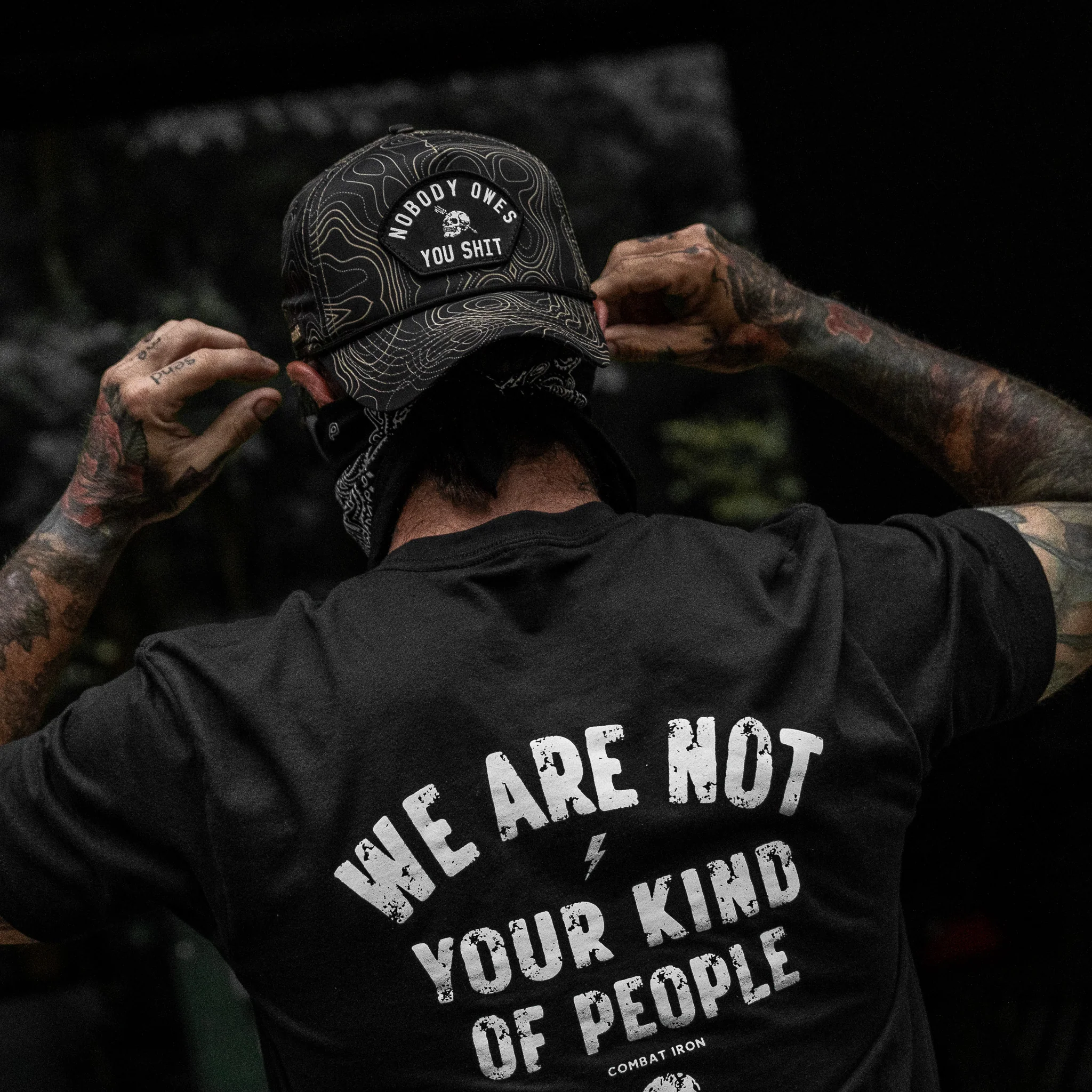 Nobody Owes You Shit Arched Patch Waterproof Weekender Snapback - Image 57