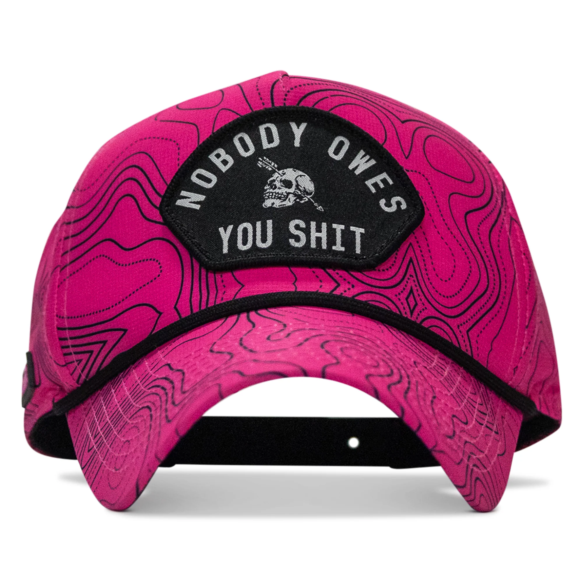 Nobody Owes You Shit Arched Patch Waterproof Weekender Snapback - Image 63