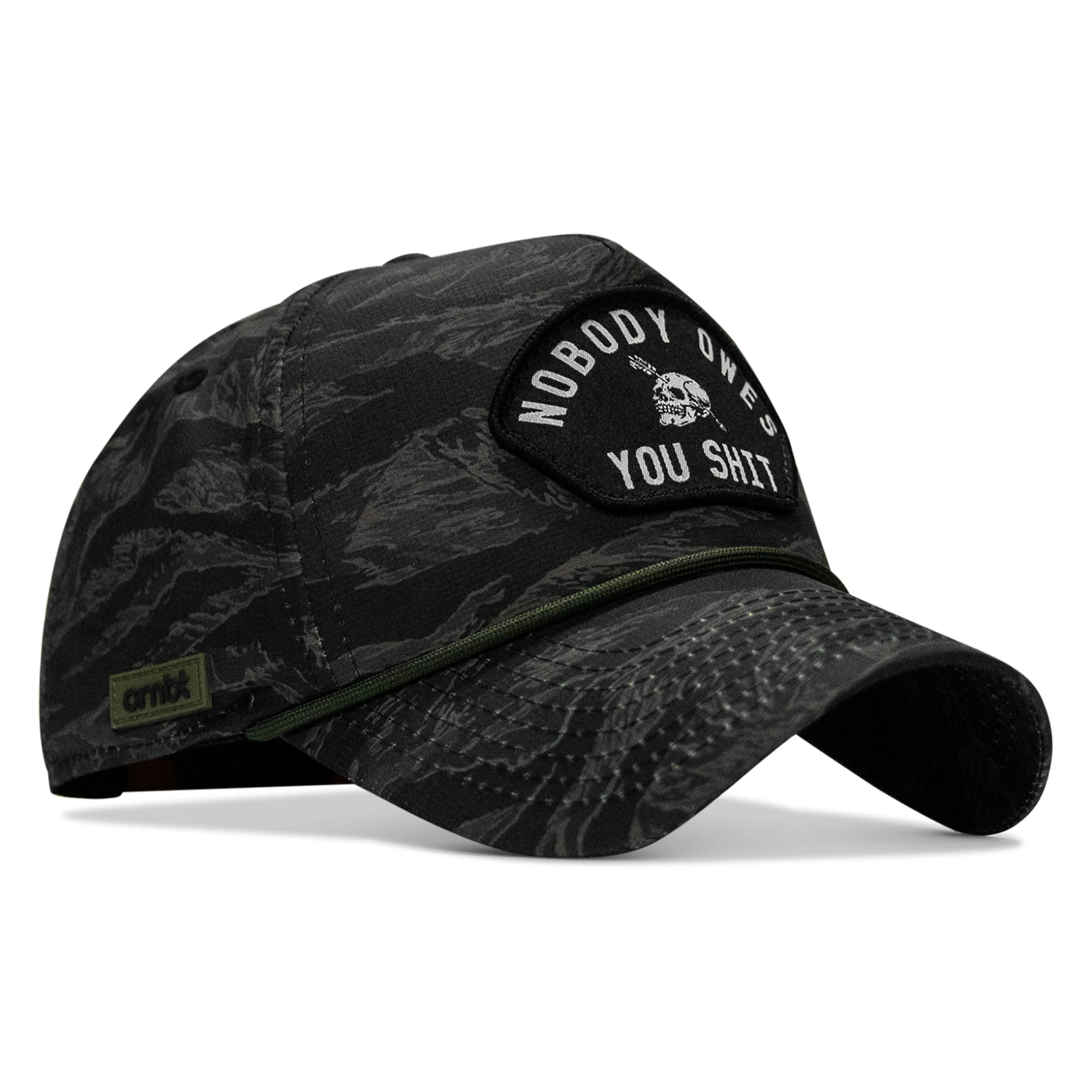 Nobody Owes You Shit Arched Patch Waterproof Weekender Snapback - Image 72