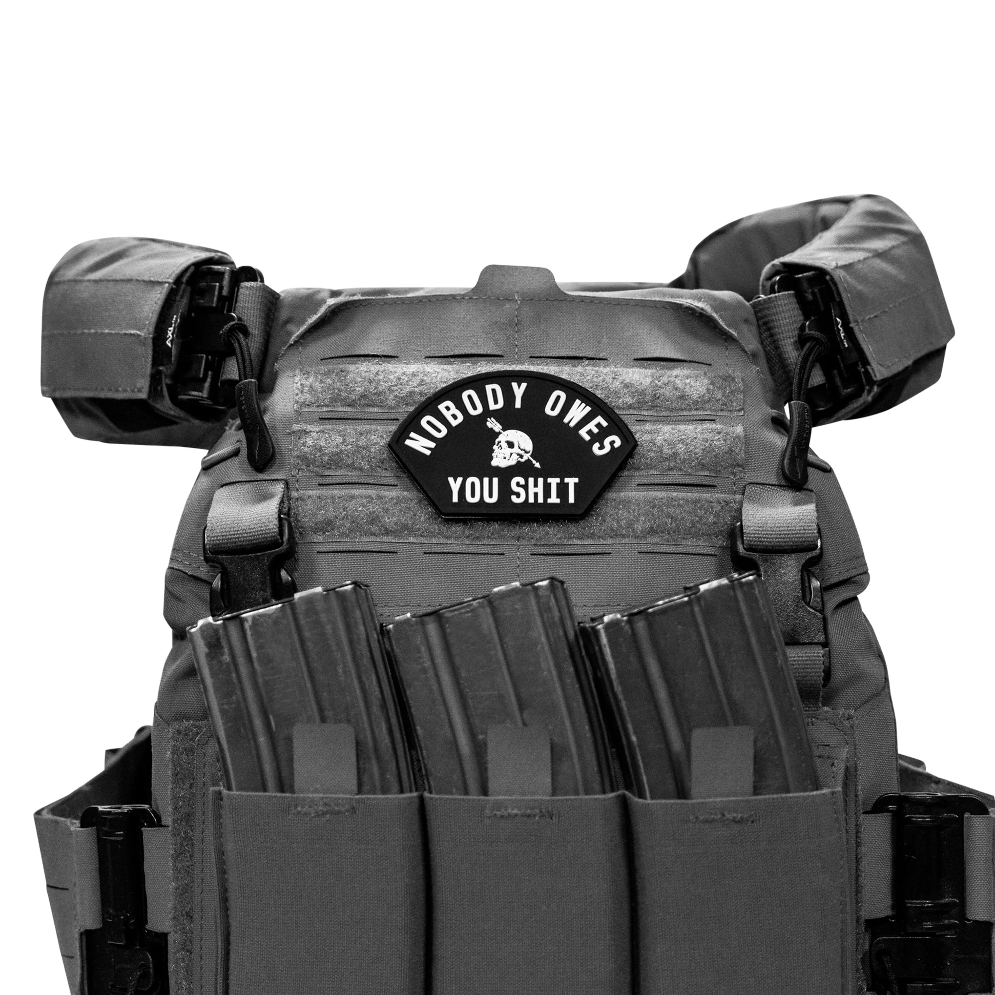 Nobody Owes You Shit Arched PVC Patch - Image 4