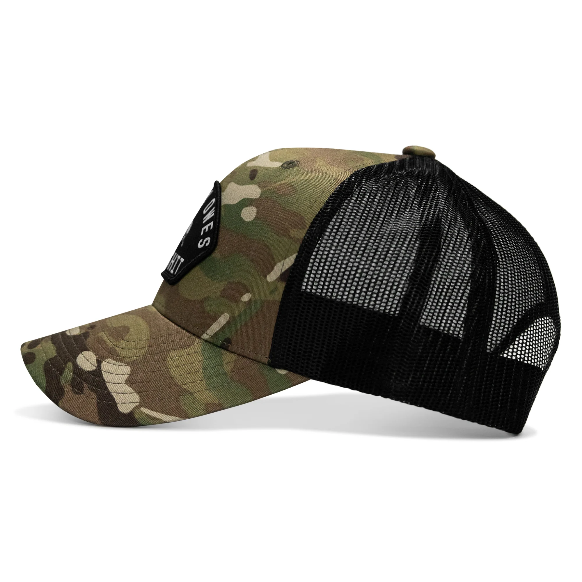 Nobody Owes You Shit Arched Skull Patch Snapback - Image 70