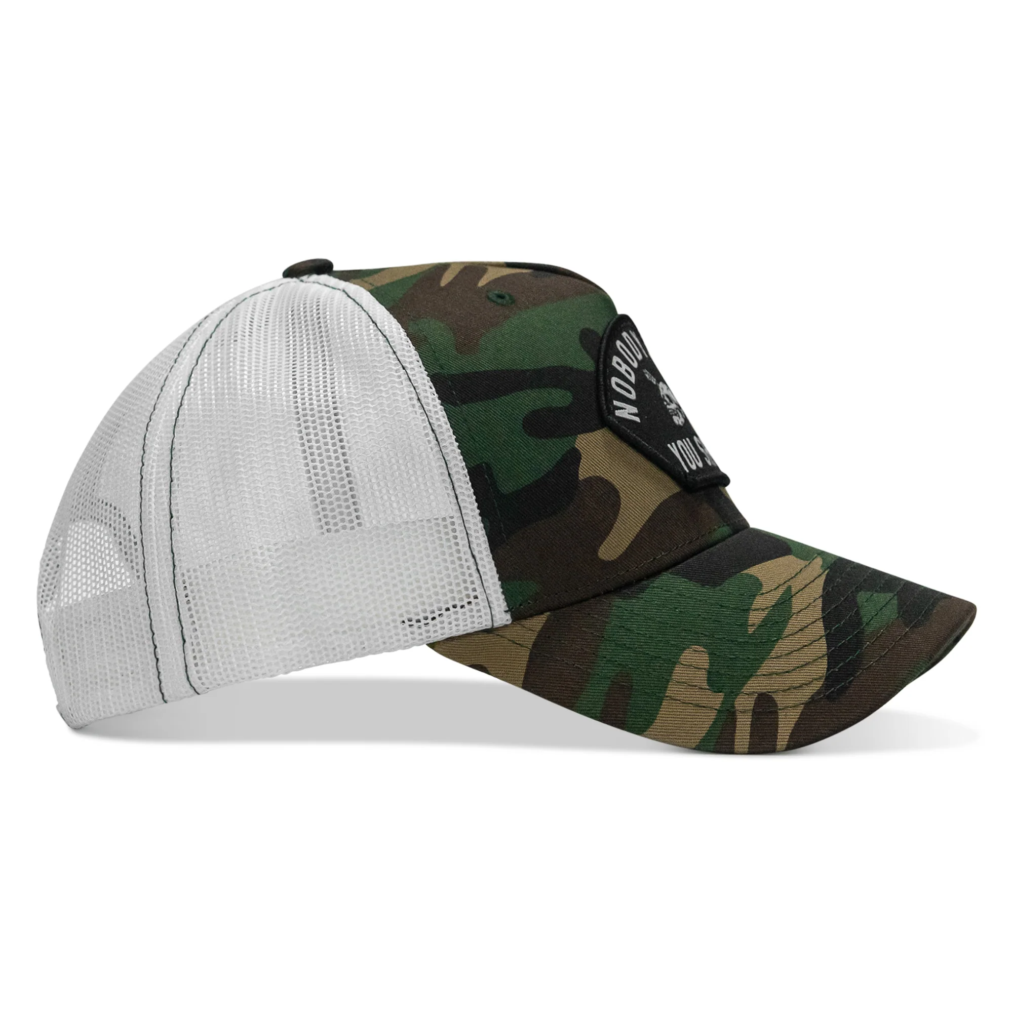 Nobody Owes You Shit Arched Skull Patch Snapback - Image 9
