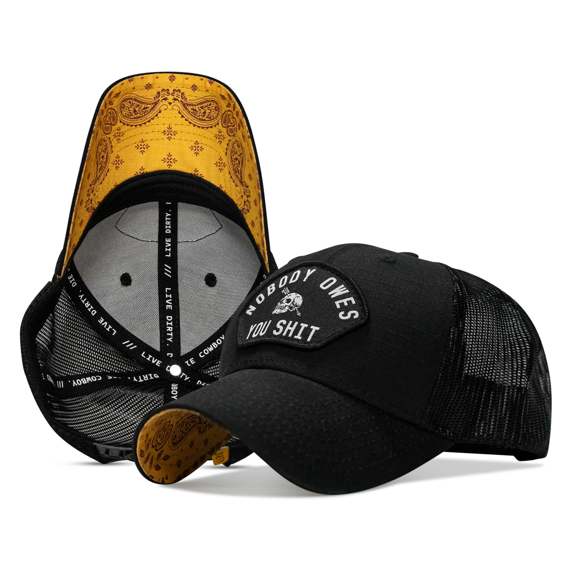 Nobody Owes You Shit Patch Original Ripstop Snapback Hat - Image 16
