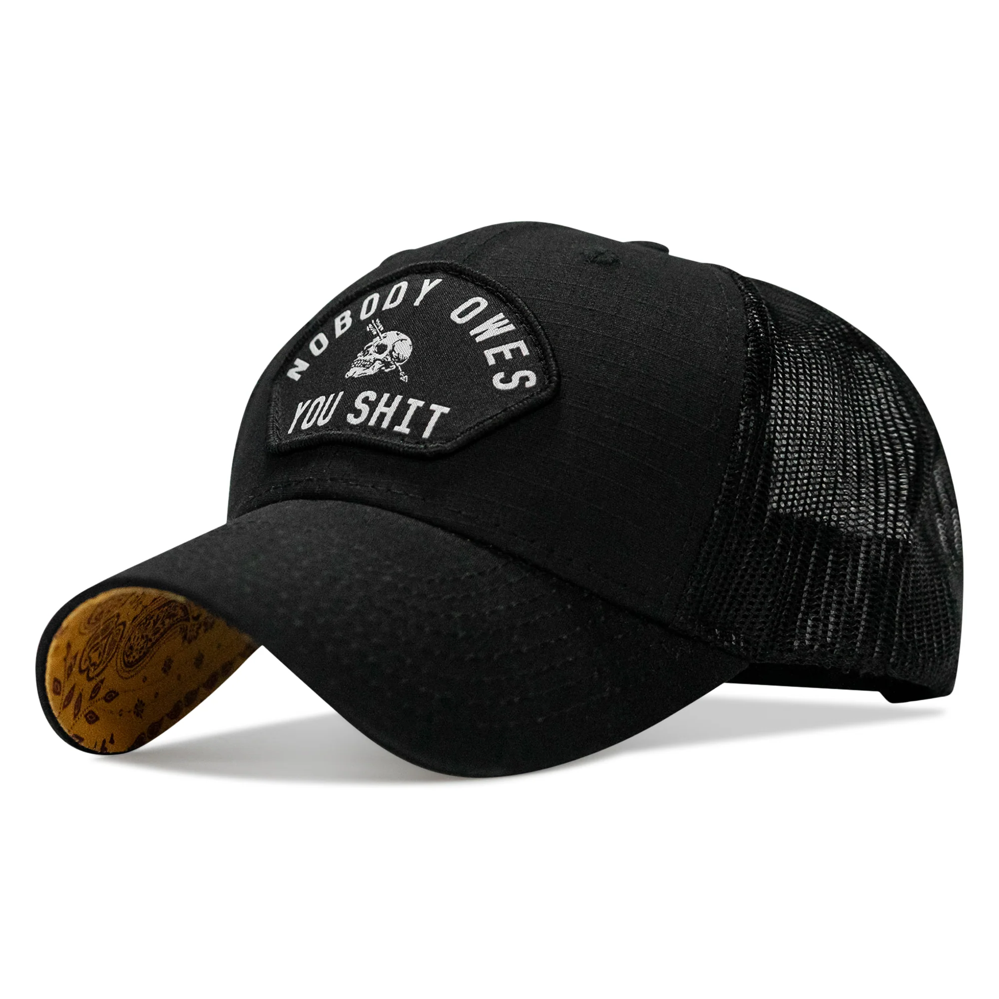Nobody Owes You Shit Patch Original Ripstop Snapback Hat - Image 18