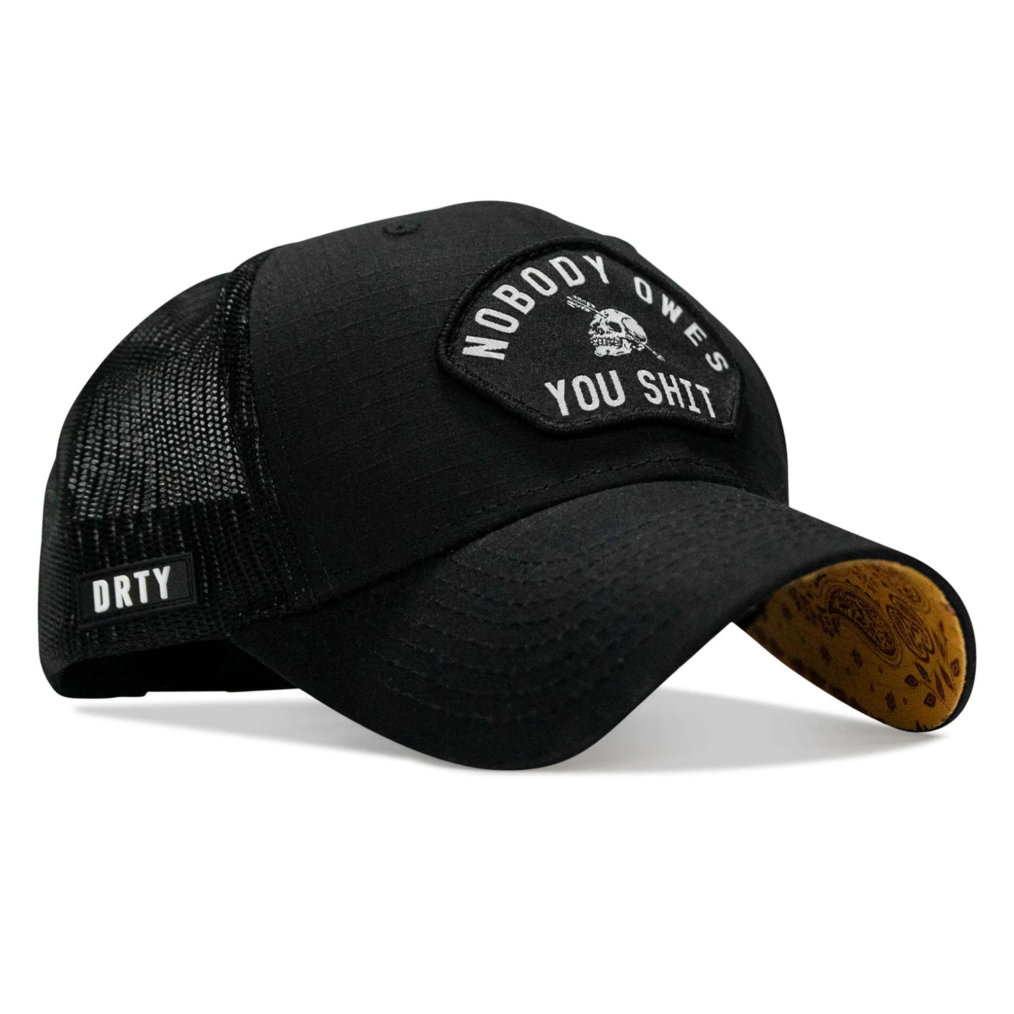Nobody Owes You Shit Patch Original Ripstop Snapback Hat - Image 19