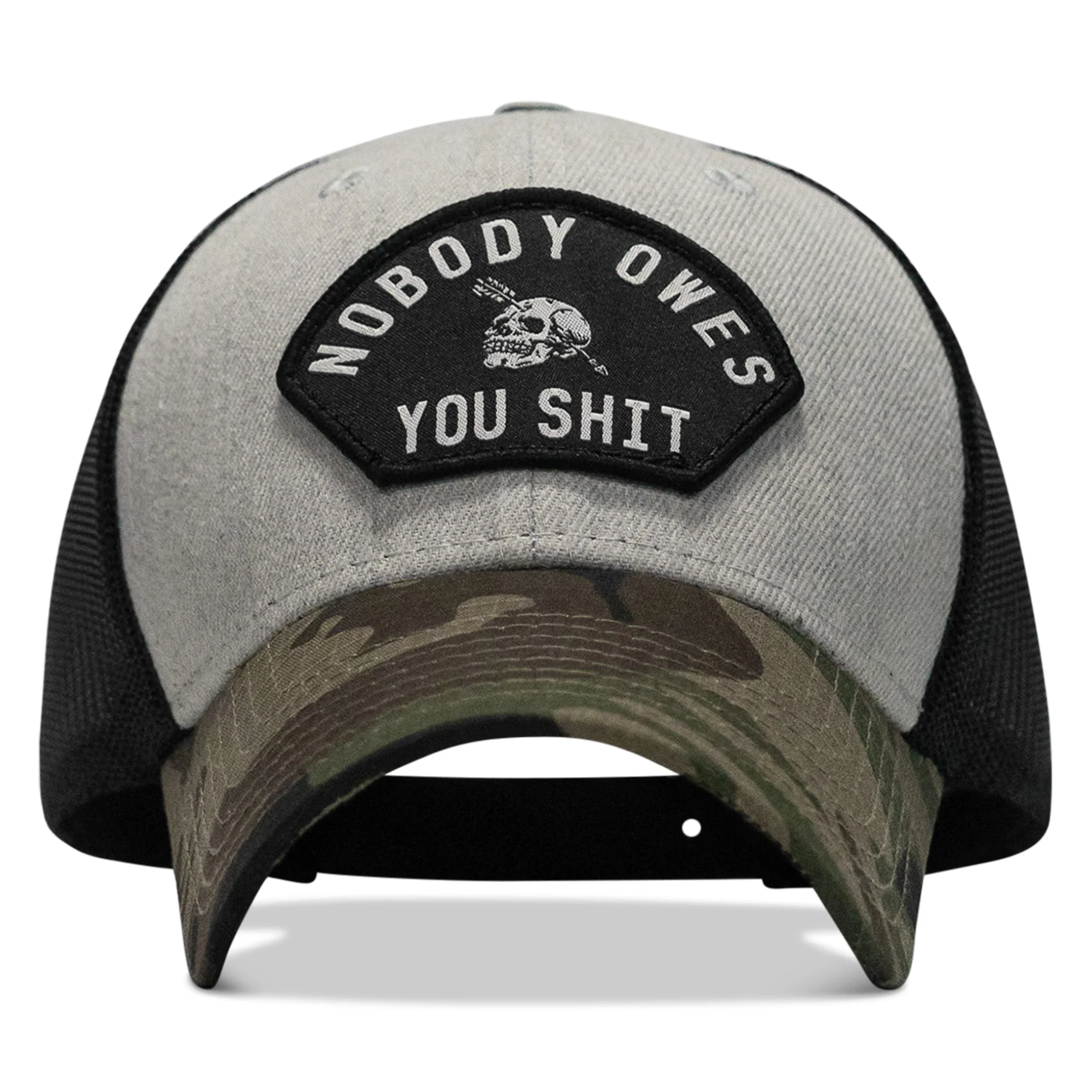 Nobody Owes You Shit Patch Original Ripstop Snapback Hat - Image 23