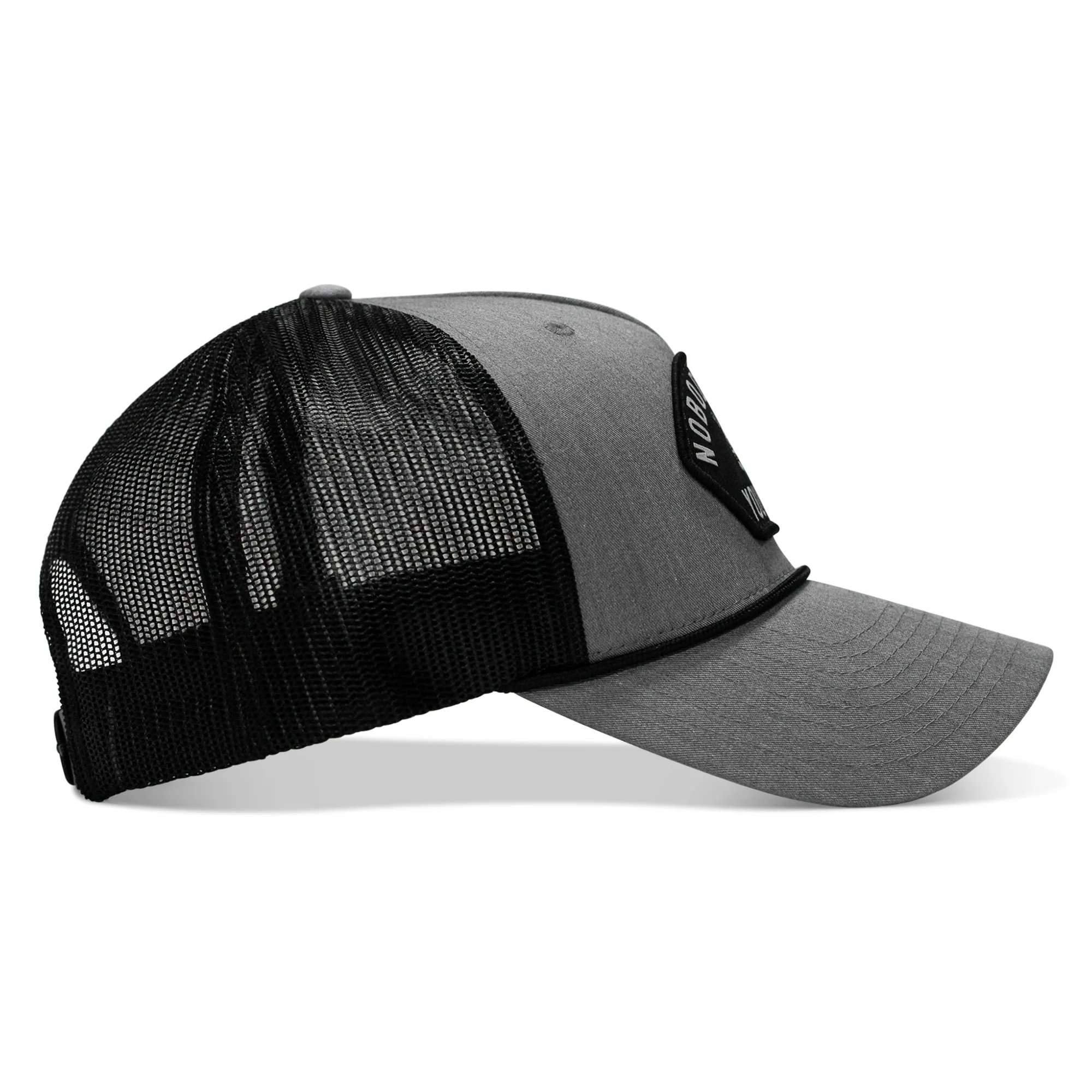 Nobody Owes You Shit Skull Arched Patch Rope Snapback - Image 14