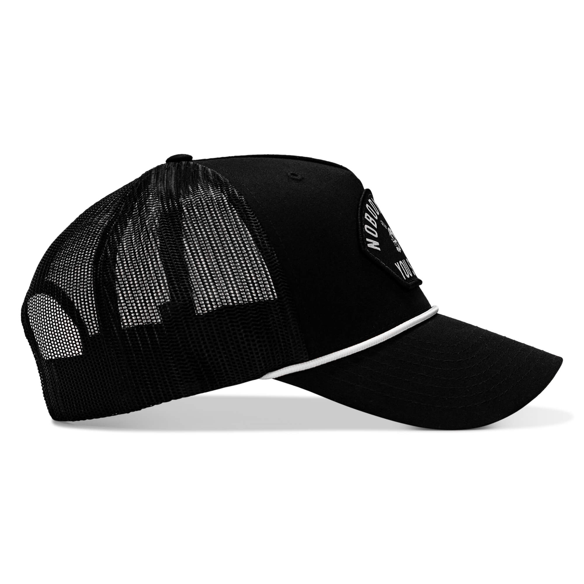 Nobody Owes You Shit Skull Arched Patch Rope Snapback - Image 4