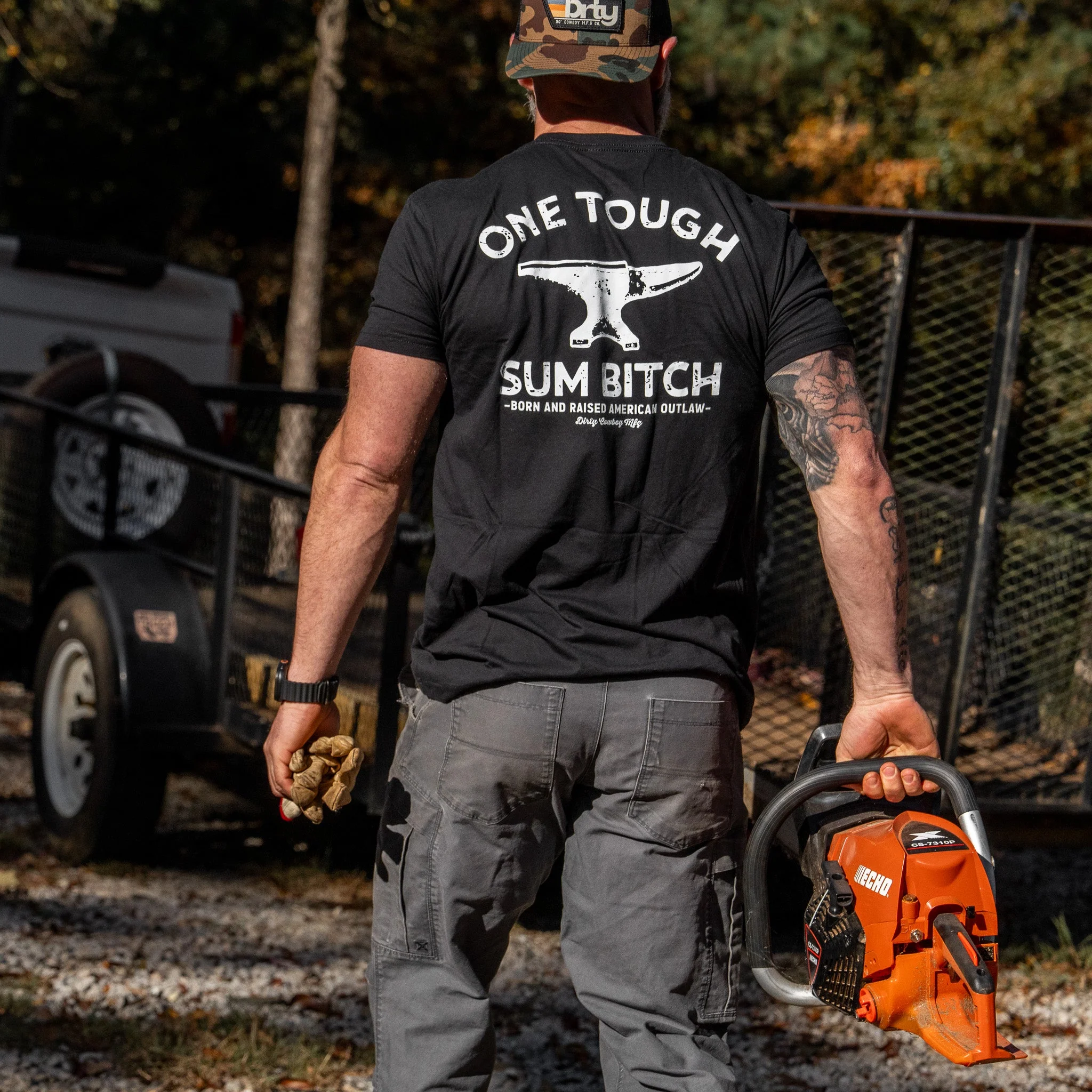One Tough Sum Anvil Men's T-Shirt - Image 6