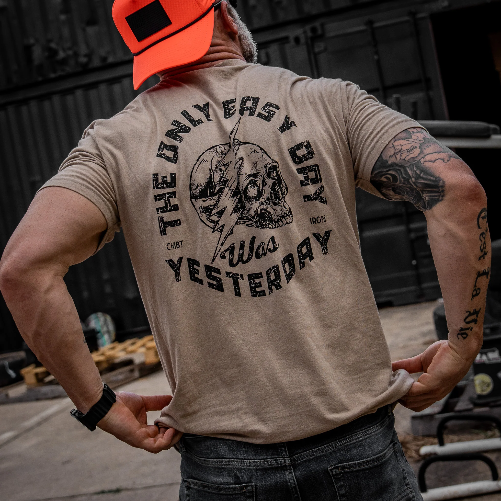 Only Easy Day Was Yesterday Skull Men's T-Shirt - Image 11