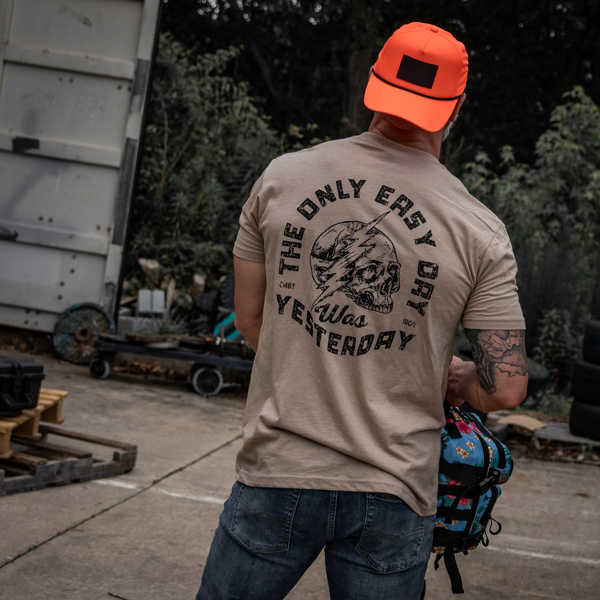 Only Easy Day Was Yesterday Skull Men's T-Shirt - Image 12