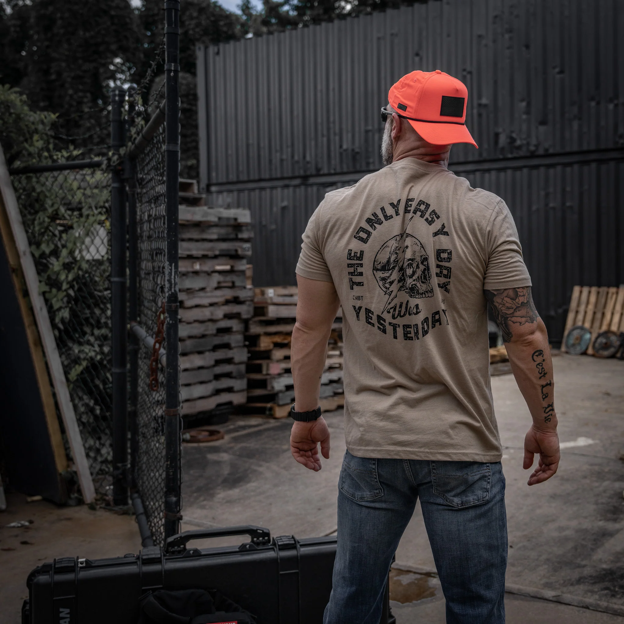 Only Easy Day Was Yesterday Skull Men's T-Shirt - Image 14