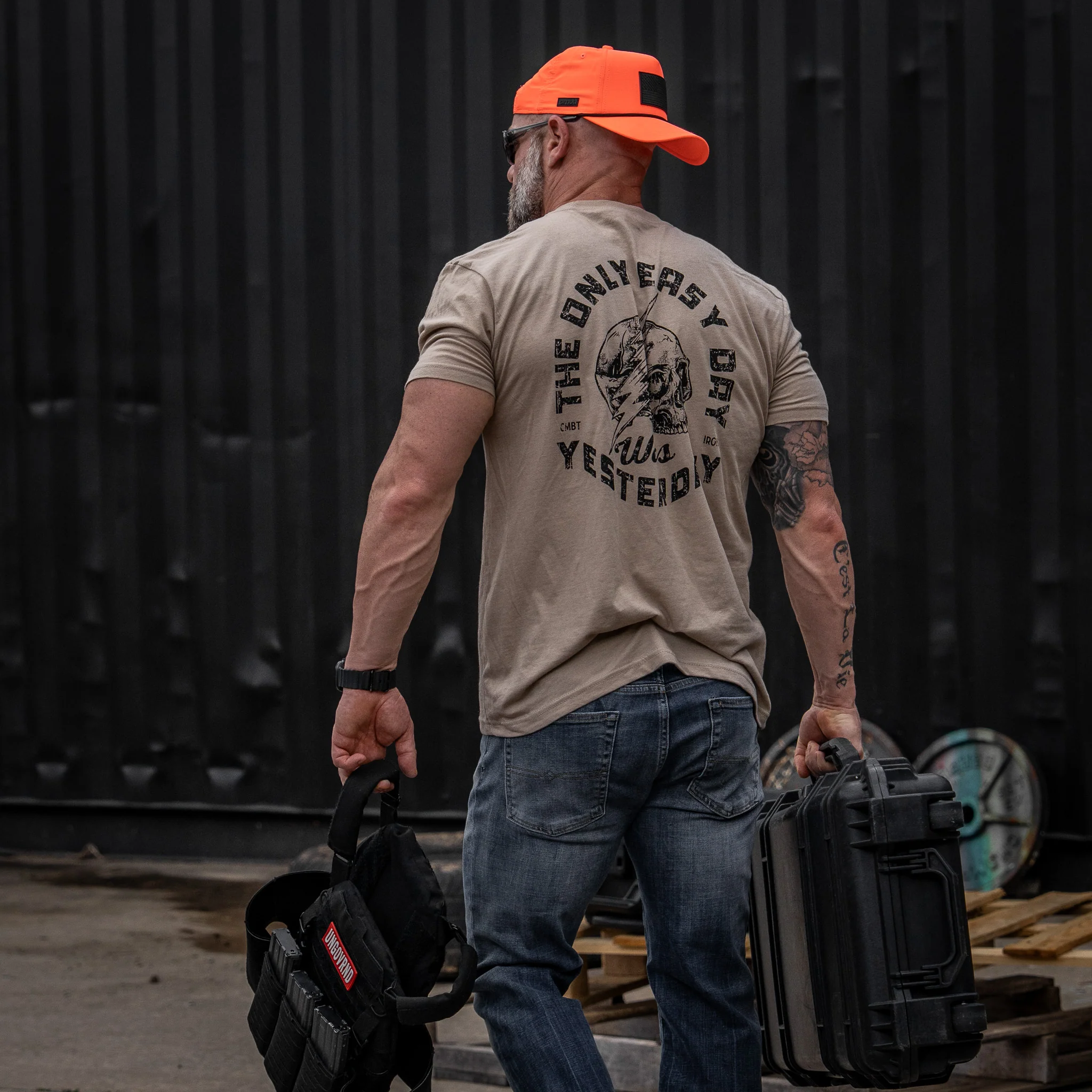 Only Easy Day Was Yesterday Skull Men's T-Shirt - Image 17