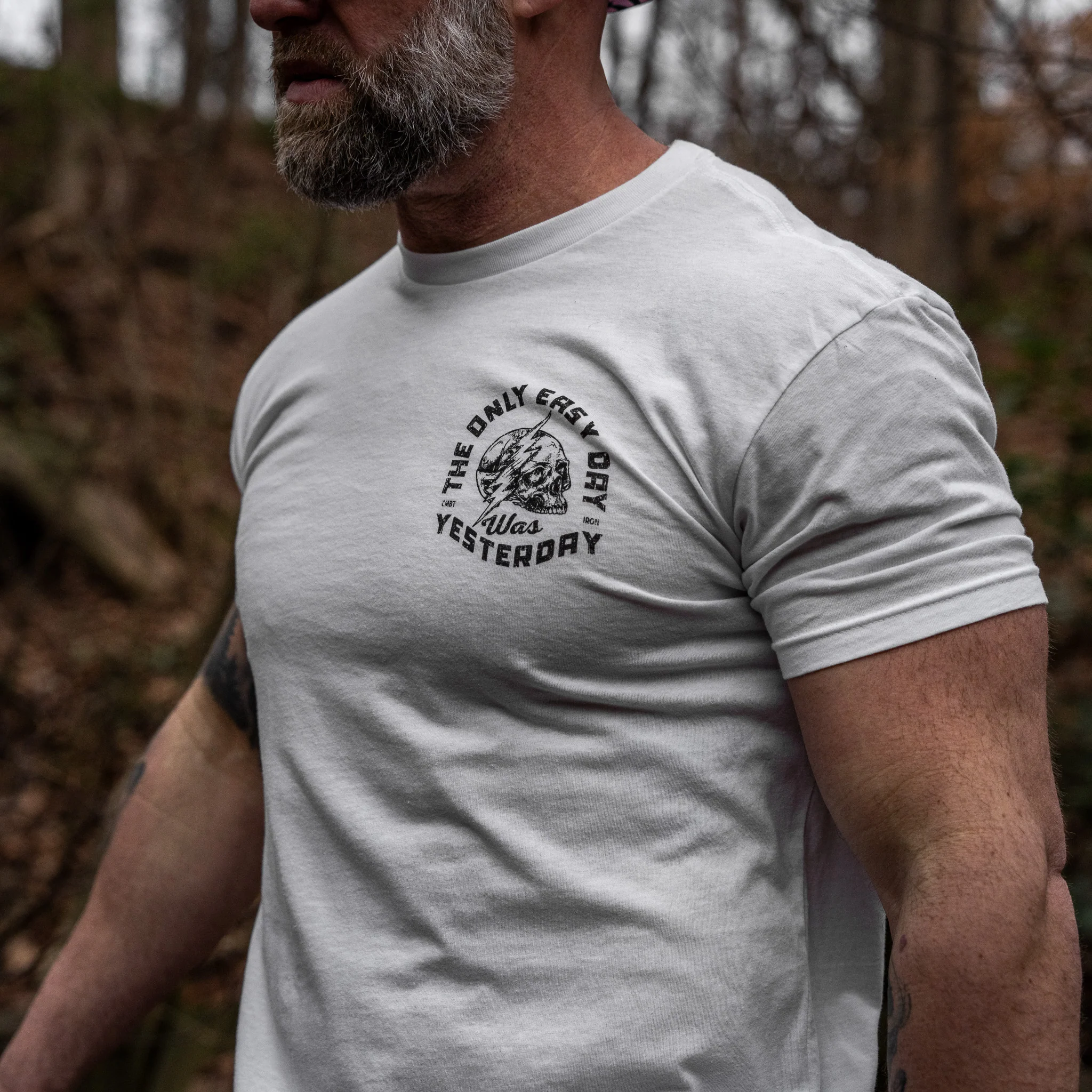 Only Easy Day Was Yesterday Skull Men's T-Shirt - Image 20