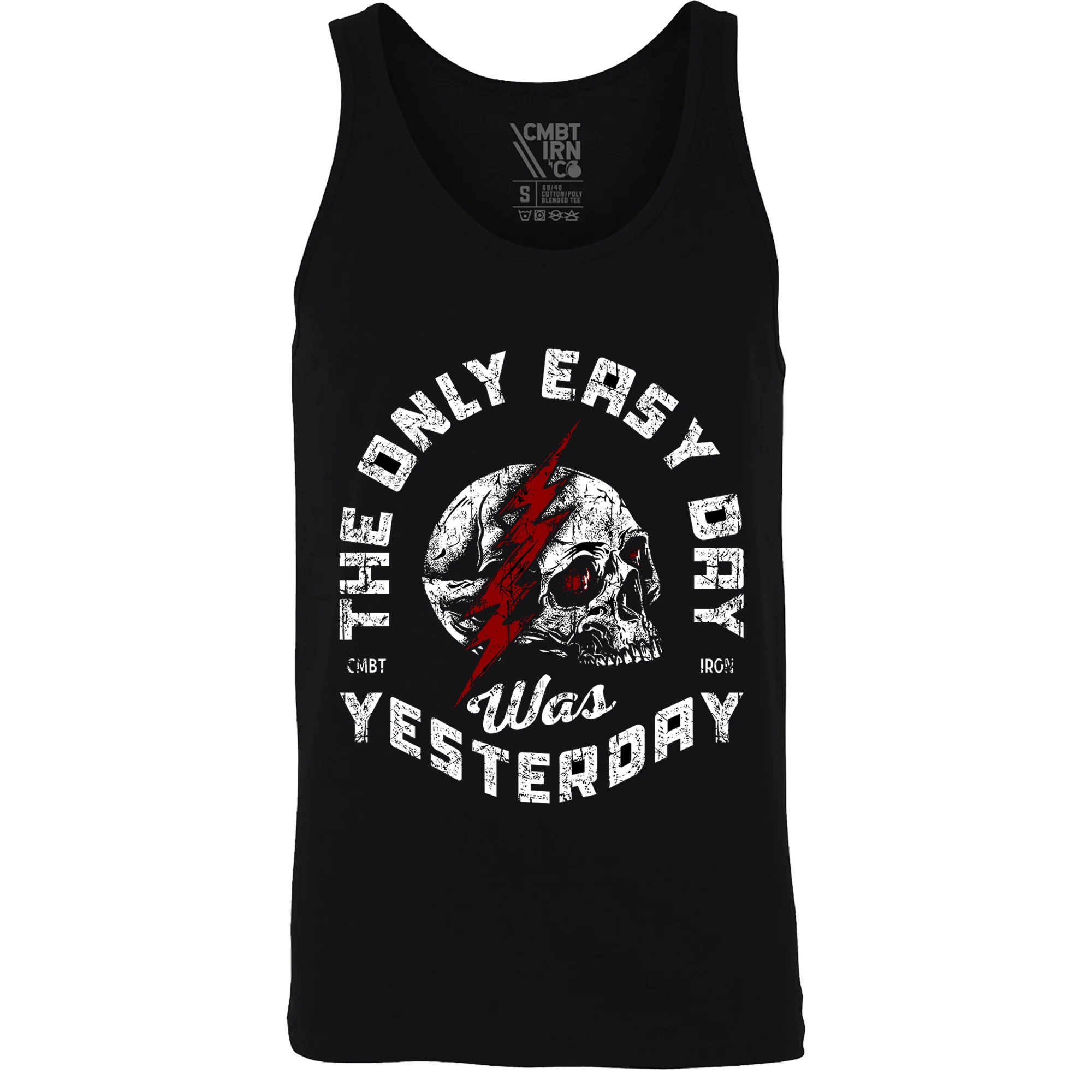 Only Easy Day Was Yesterday Skull Men's Tank
