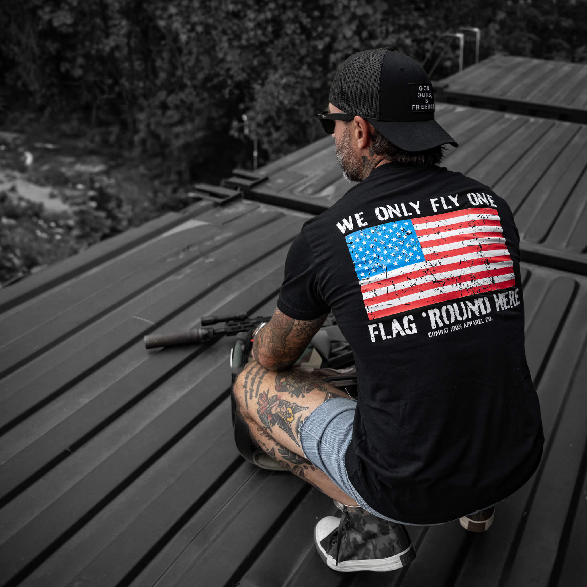 Only Flag We Fly 'Round Here Men's T-Shirt - Image 4