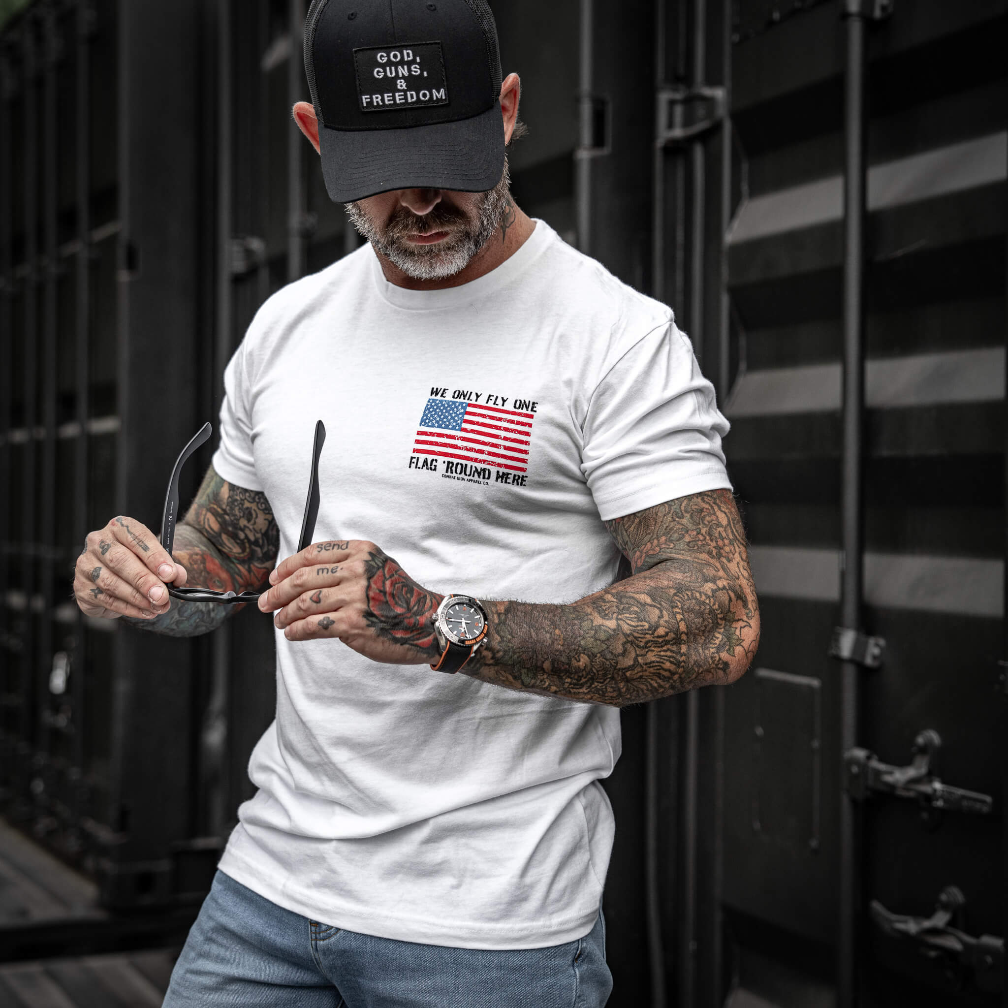Only Flag We Fly 'Round Here Men's T-Shirt - Image 9