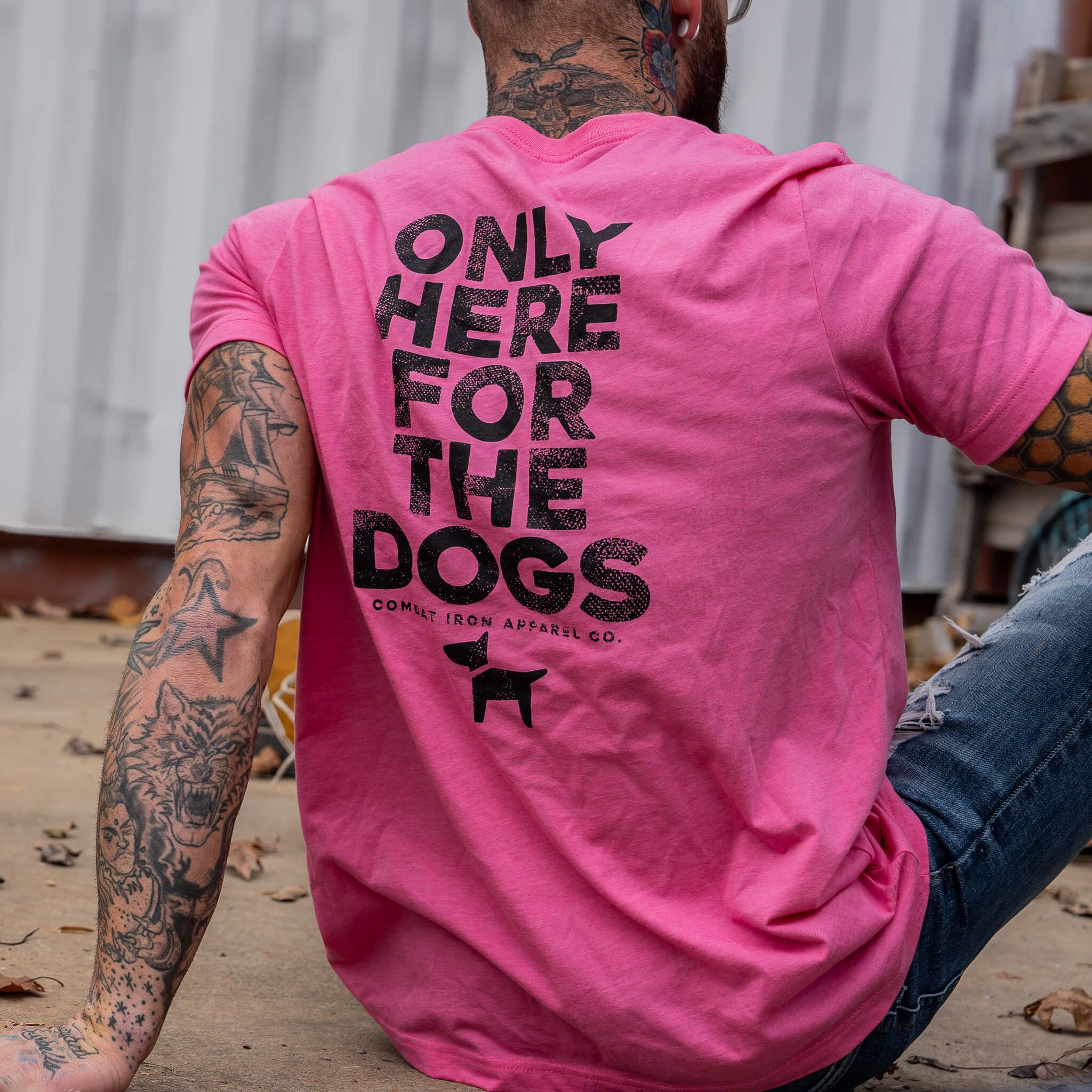 Only Here For The Dogs Men's T-Shirt - Image 10