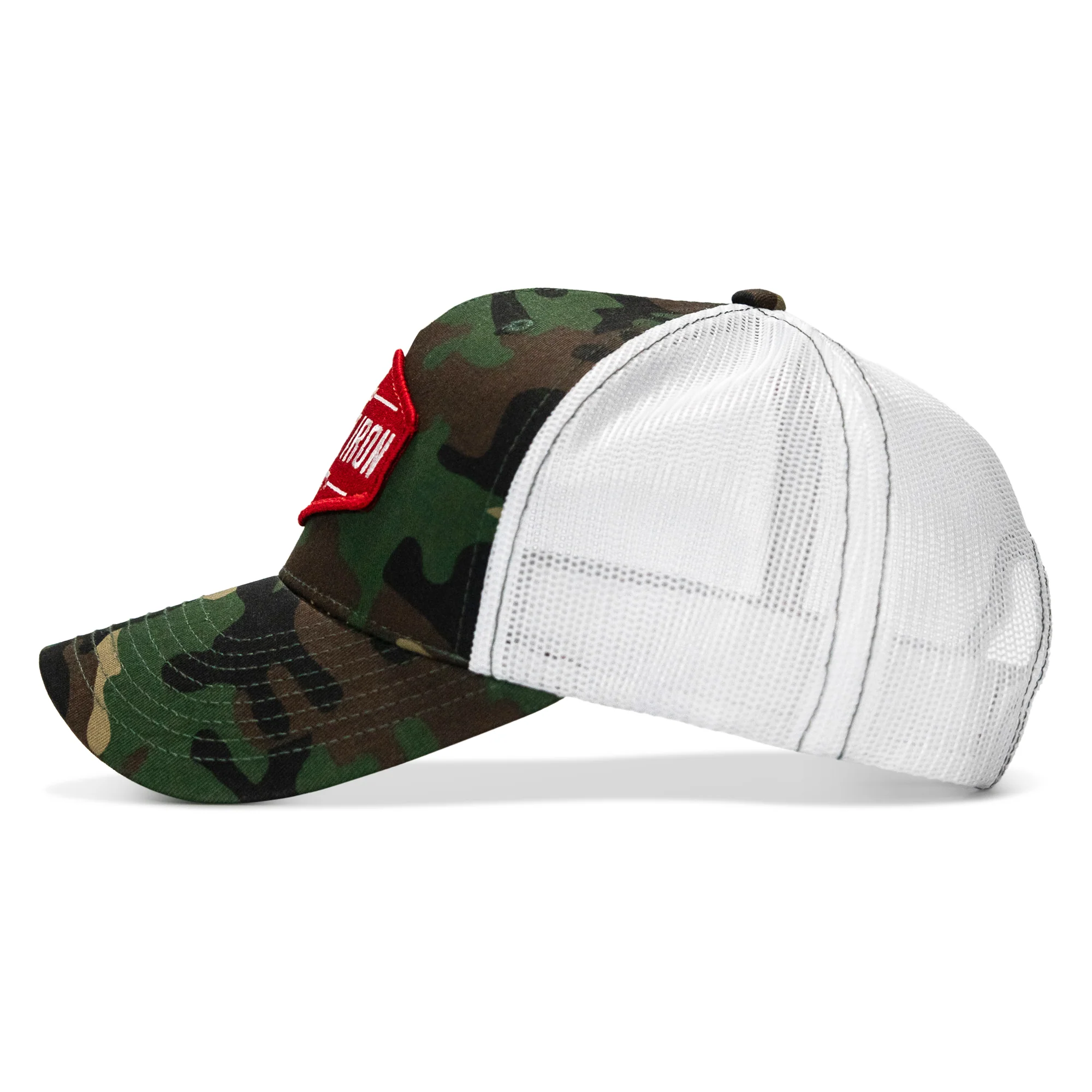 Original AR Red Patch Mid-Profile Mesh Snapback Hat - Image 18