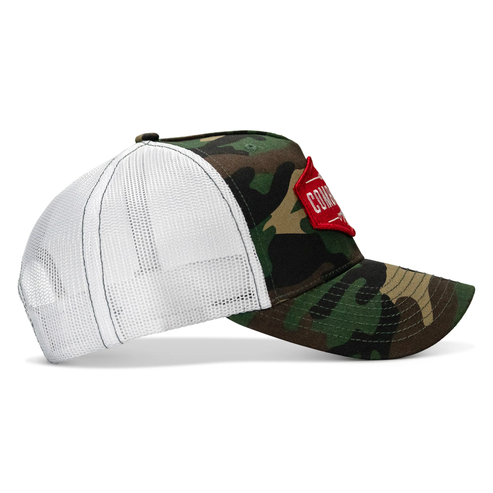 Original AR Red Patch Mid-Profile Mesh Snapback Hat - Image 19