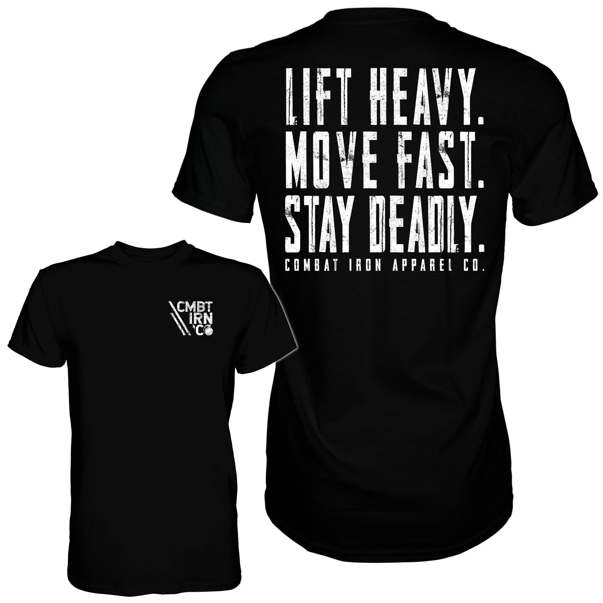 Original Motto: Lift Heavy. Move Fast. Stay Deadly. Men's T-Shirt - Image 2
