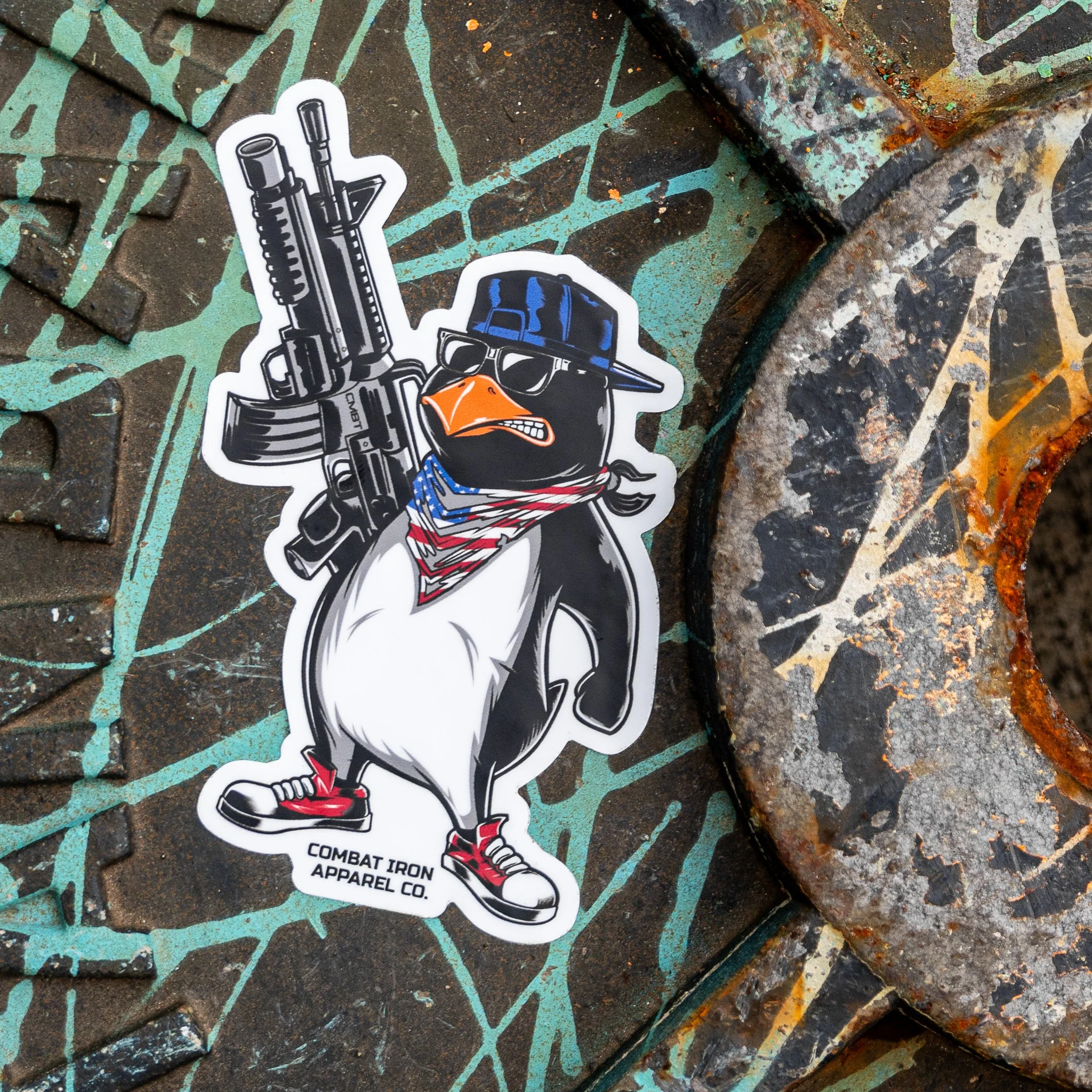 Patriotic Penguin Decal - Image 3