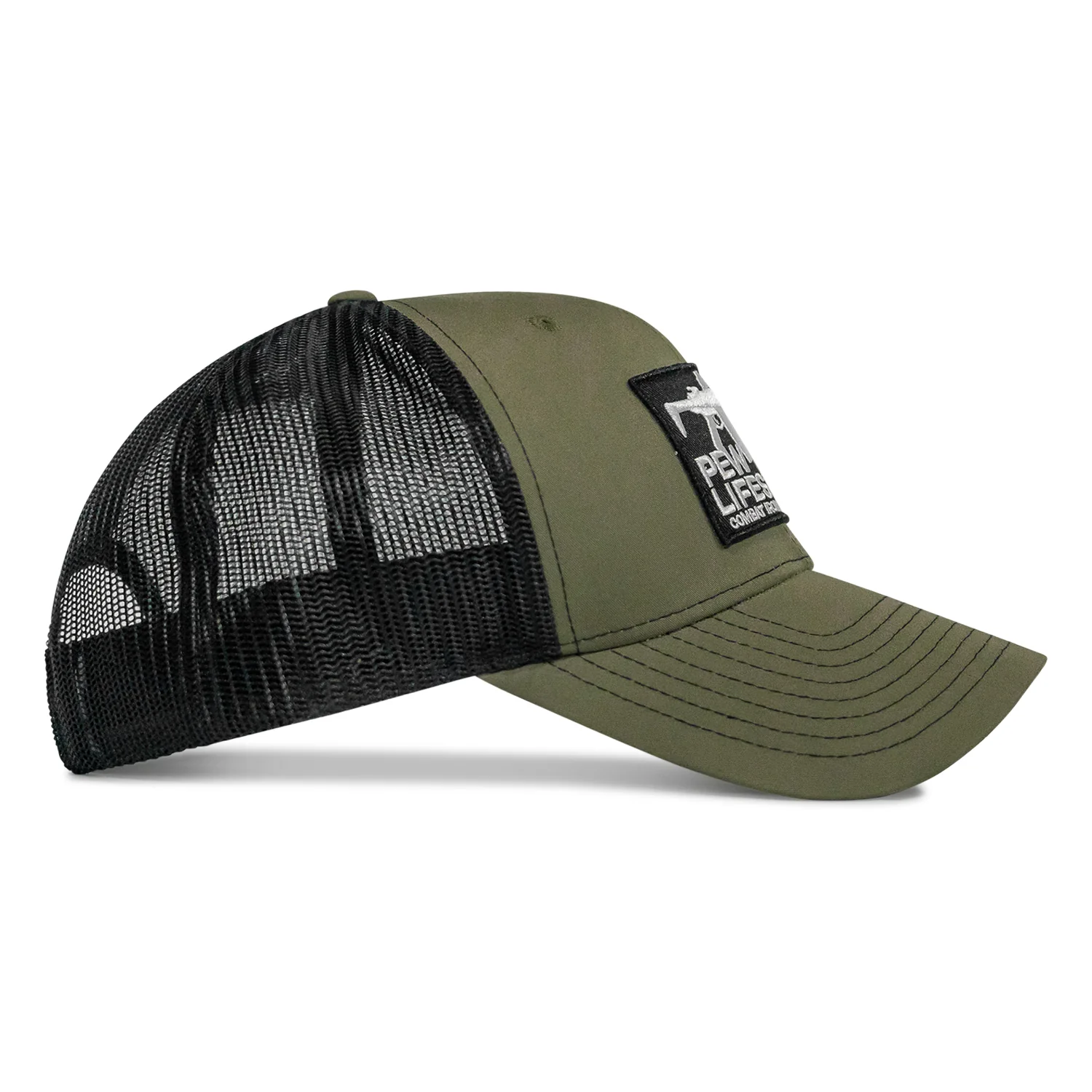 Pew Pew Lifestyle Patch Mid-Profile Snapback Hat - Image 4