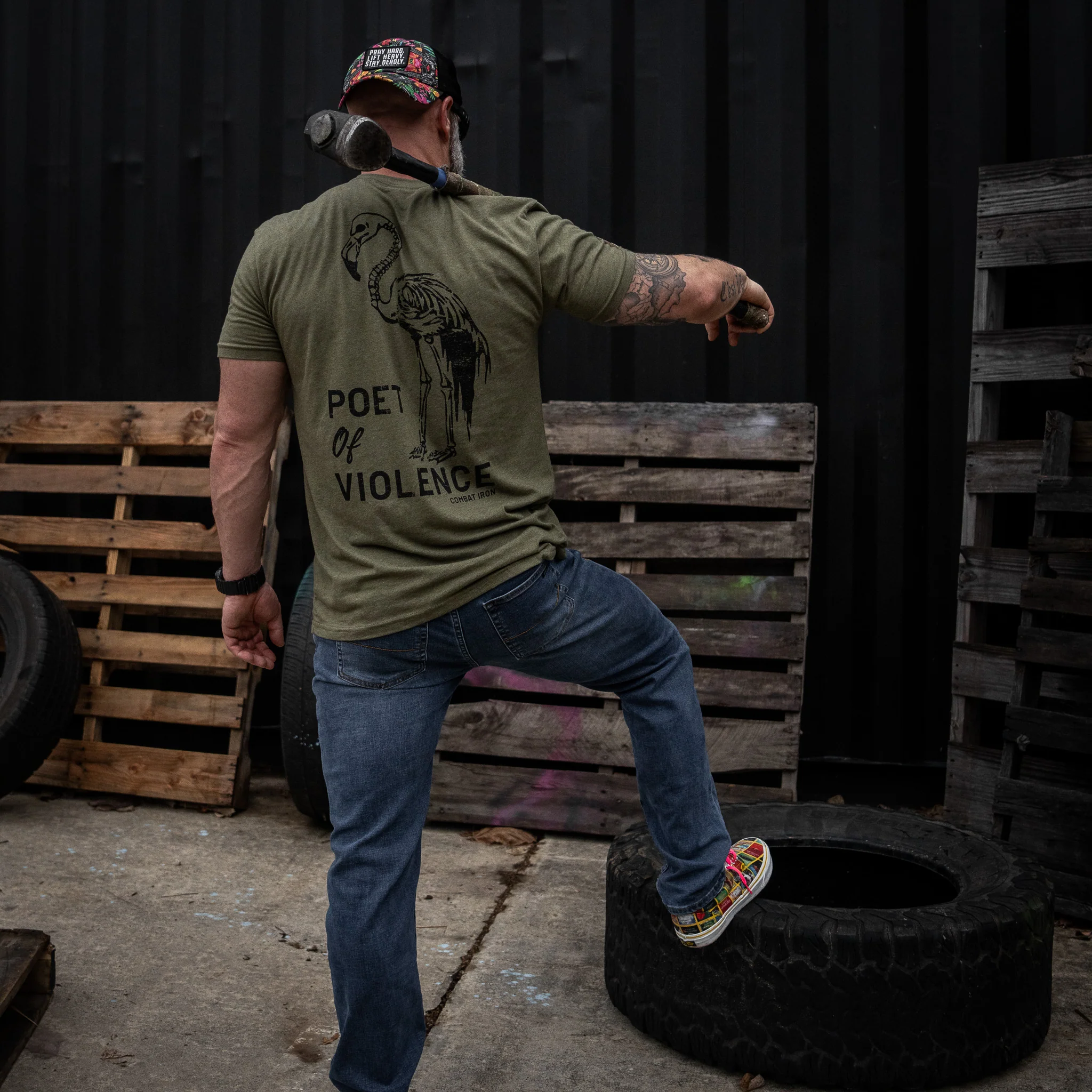 Poet Of Violence Men's T-Shirt - Image 13