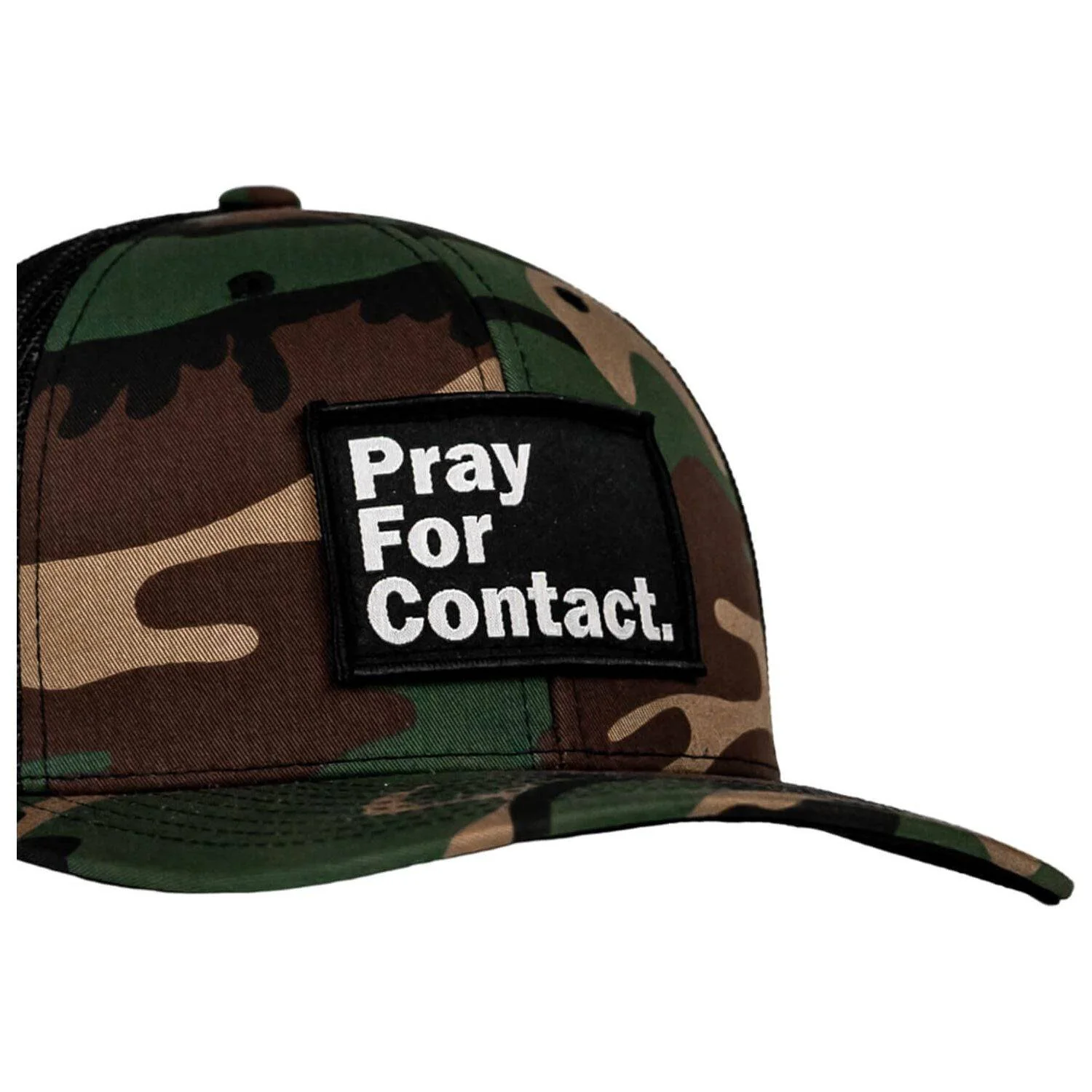PRAY FOR CONTACT Patch Snapback HAT - Image 2