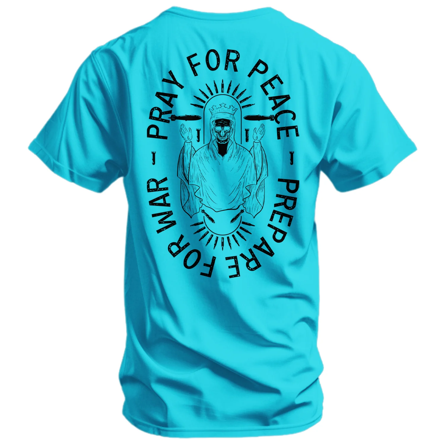 Pray For Peace. Prepare For War. Men's T-Shirt - Image 13
