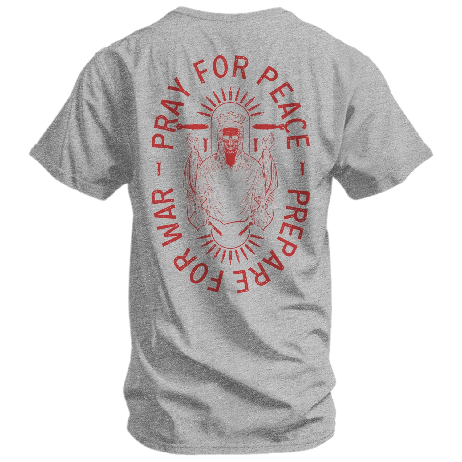 Pray For Peace. Prepare For War. Men's T-Shirt - Image 14
