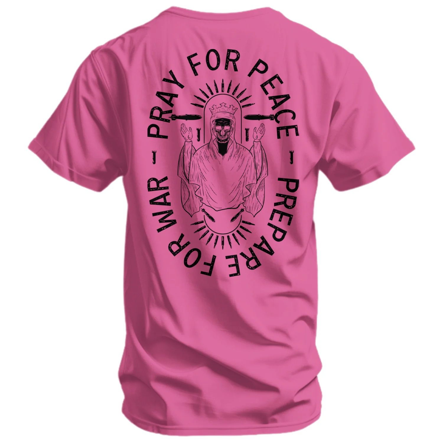 Pray For Peace. Prepare For War. Men's T-Shirt - Image 15
